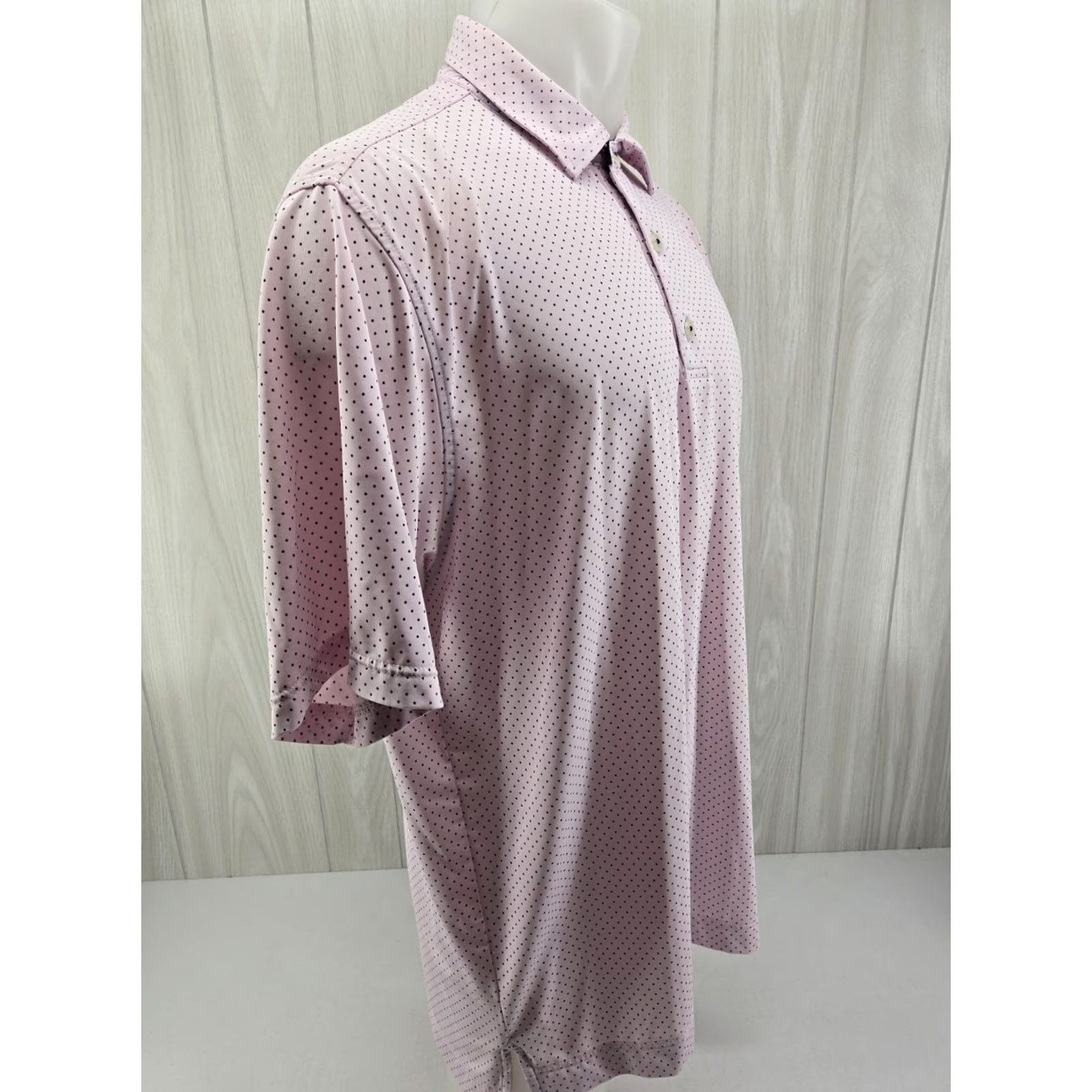 Footjoy FootJoy Polo Shirt Mens L Pink Black Polka Dot Burnin g Tree Club Polo Shirt Mens L Pink Black Polka Dot Burnin g Tree Club Size US L / EU 52-54 / 3 - 6 Thumbnail