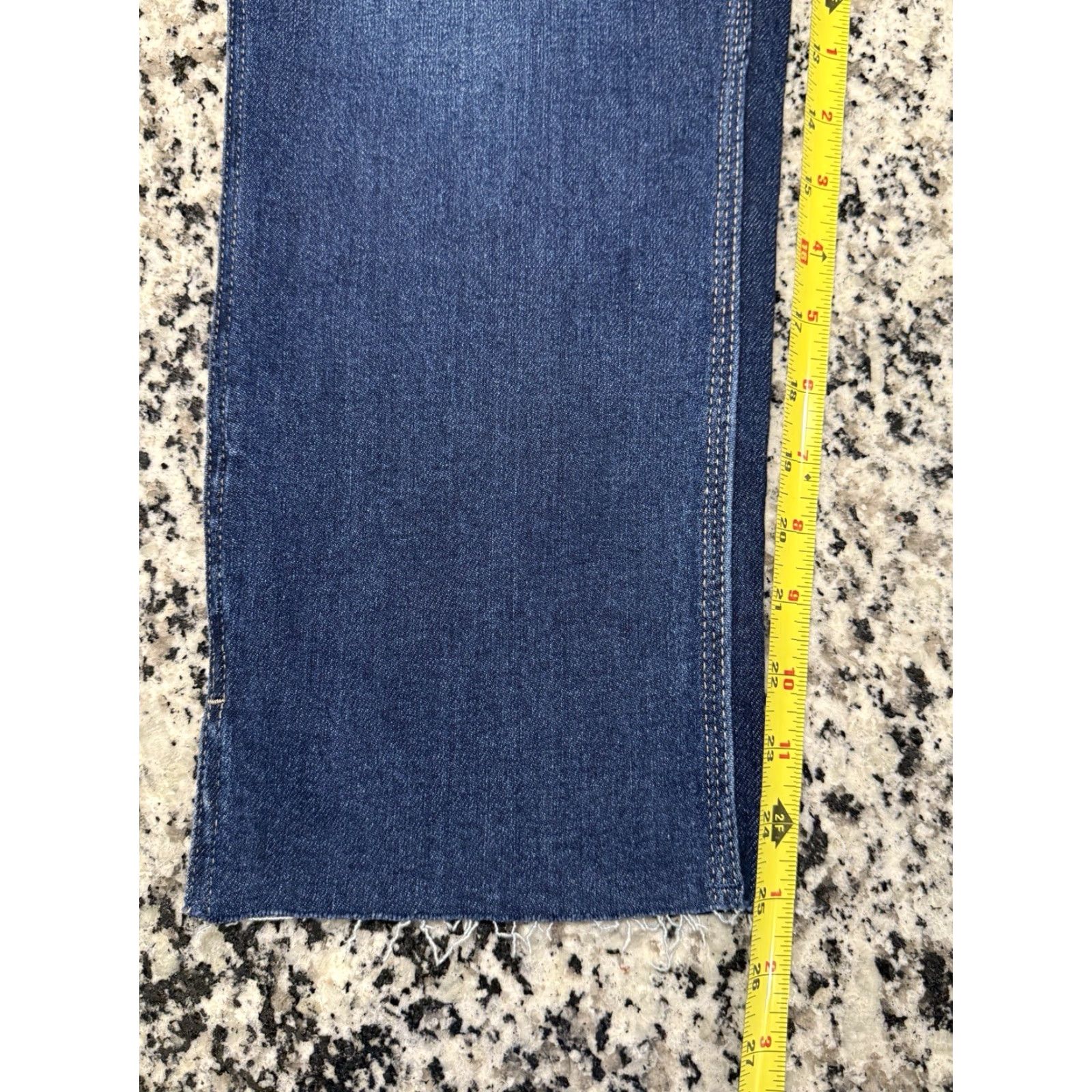 Vintage Judy Blue Jeans Joan Blue High Rise Cropped Straight Split Hem Sz 13/31 Size 34" / US 12 / IT 48 - 5 Thumbnail