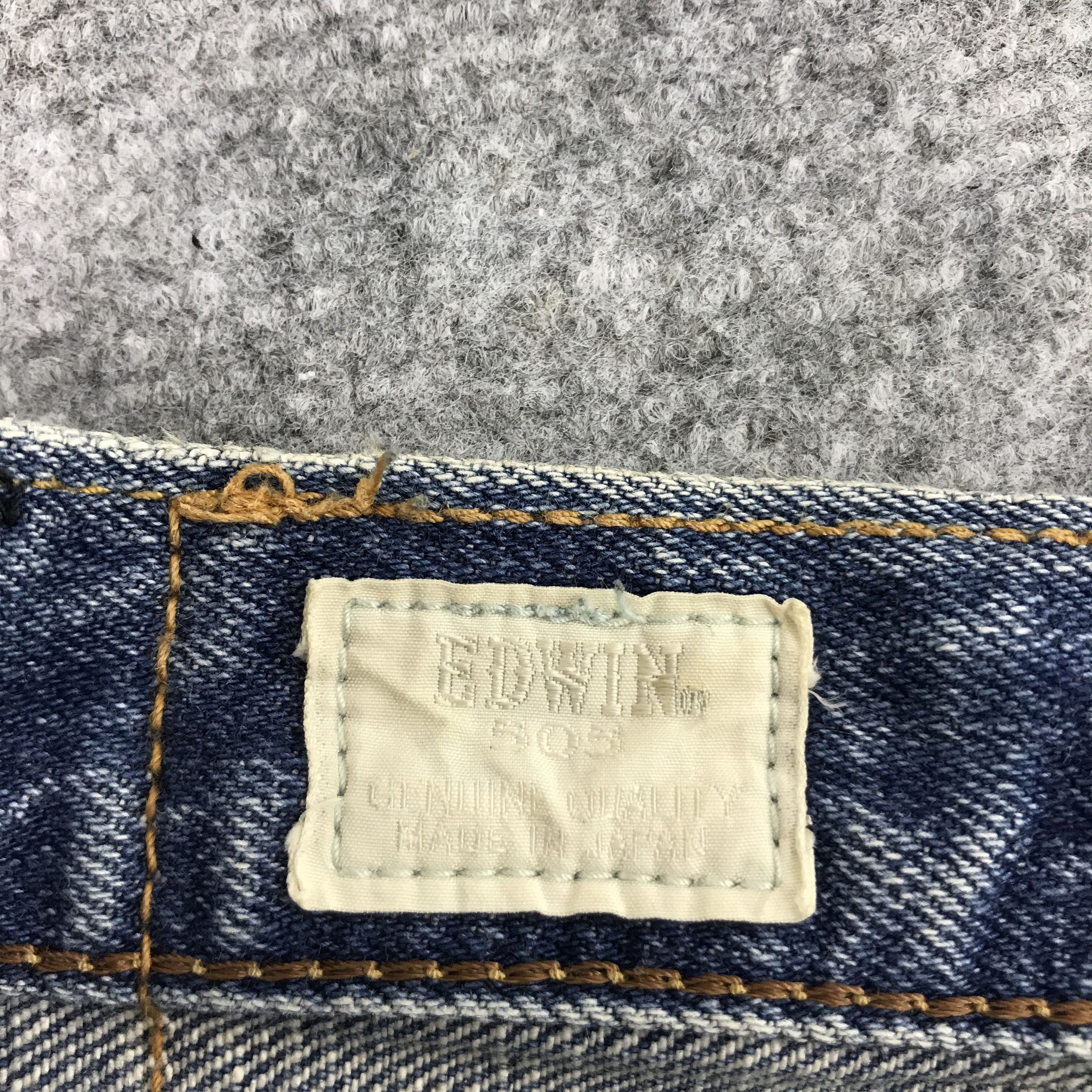 Edwin × Japanese Brand BAGGY EDWIN JAPN DESIGN DISTRESSED JEAN Size US 33 - 12 Thumbnail