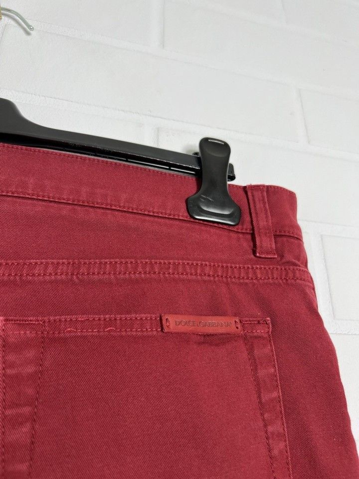Dolce & Gabbana Women's Jeans Pants Burgundy Size 52