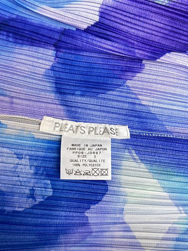 Issey Miyake Issey Miyake Blue watercolor cardigan Size L / US 10 / IT 46 - 3 Thumbnail