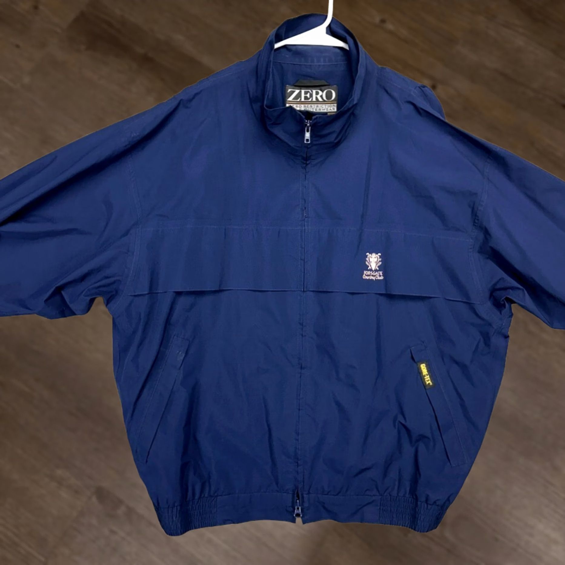 Vintage Zero Restriction Golf Windbreaker Jacket Mens Large Blue Full Zip Waterproof Full Zip Windbreaker Outdoor Golfing Jacket Mens L Blue Size US L / EU 52-54 / 3 - 1 Thumbnail