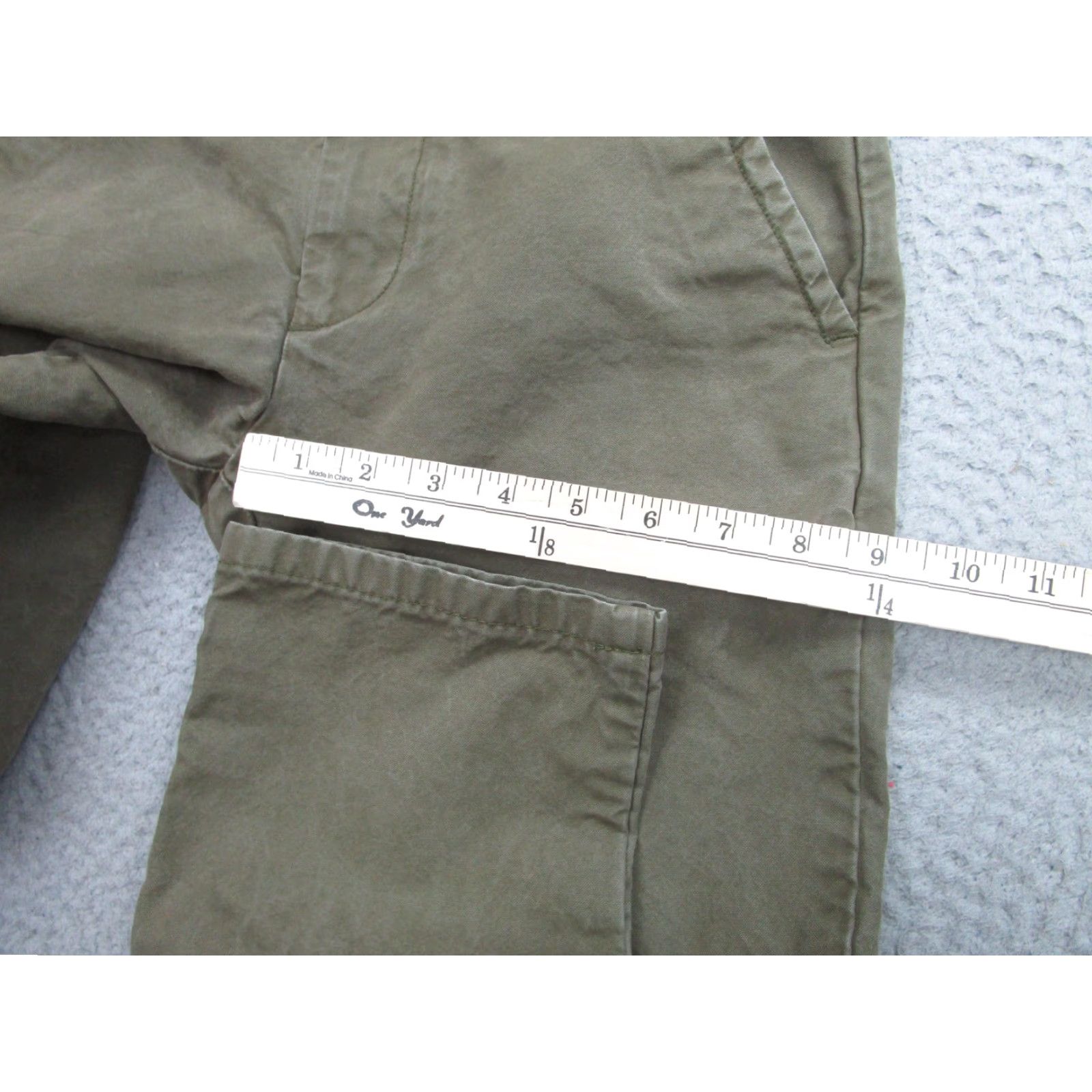 Apolis Apolis Pants Mens 26 Olive Green Standard Issue Utility Chino Cotton Workwear Size US 26 / EU 42 - 7 Thumbnail