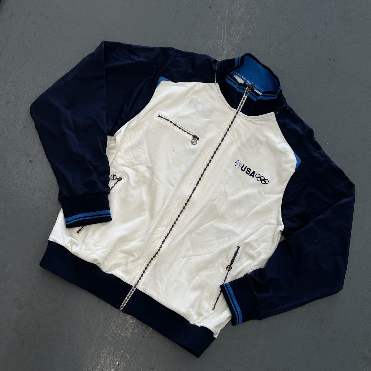 Vintage Nike × USA Olympic Team Torino 2006 Track Jacket Size US XL / EU 56 / 4 - 1 Thumbnail