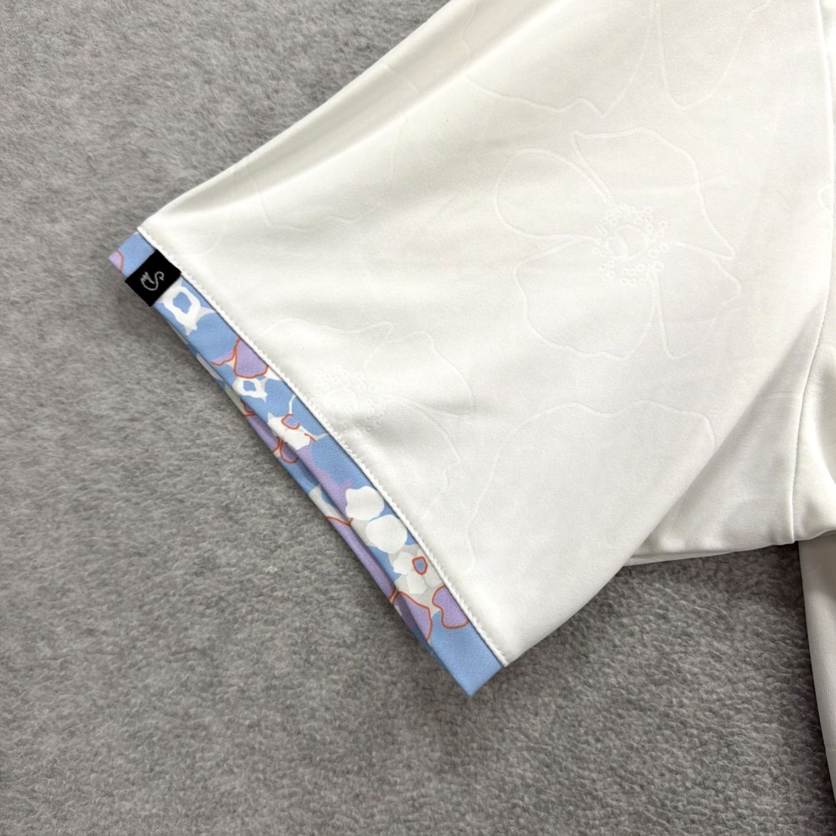Vintage Swannies Polo Shirt Mens XXXL White Floral Performance Golf Tennis Active McCoy Size US XXL / EU 58 / 5 - 4 Thumbnail