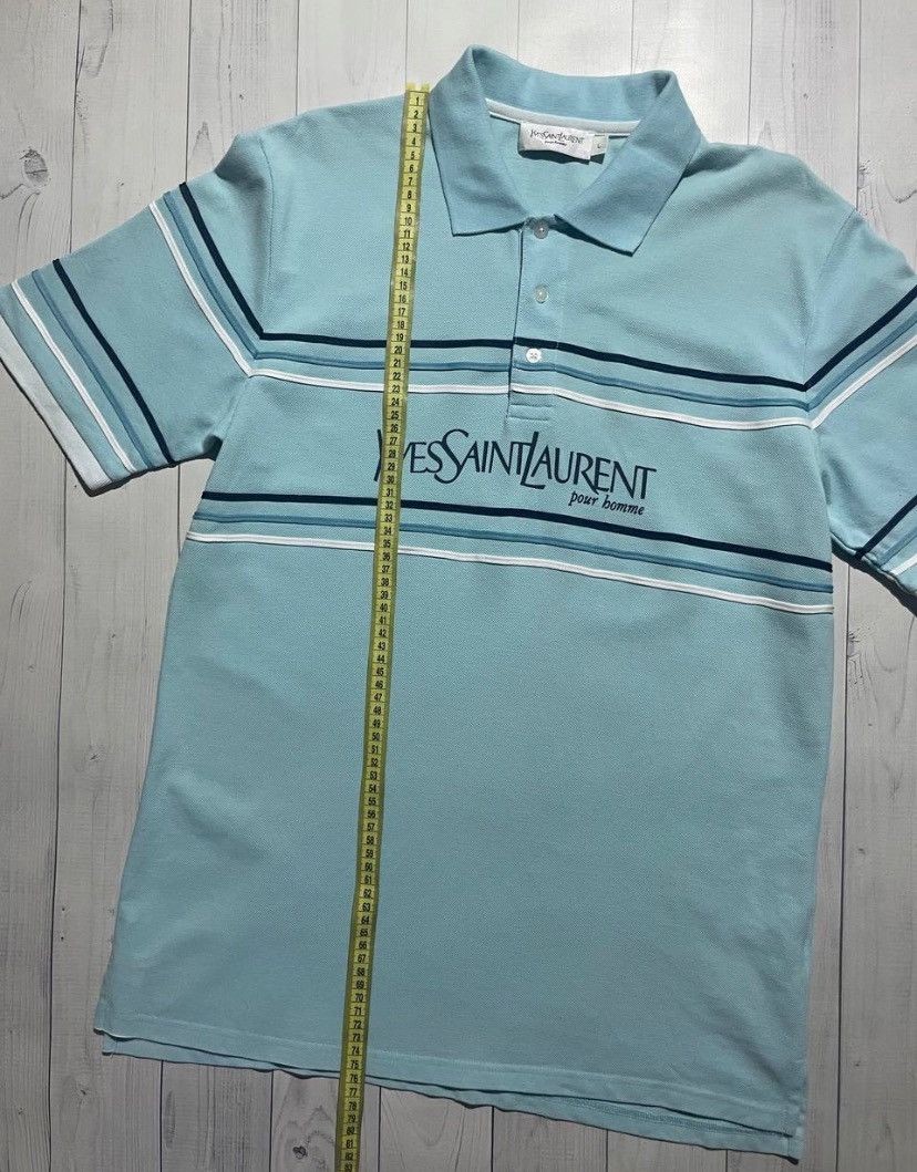 Yves Saint Laurent Yves saint laurent ysl big logo polo t-shirt size L Size US L / EU 52-54 / 3 - 7 Thumbnail
