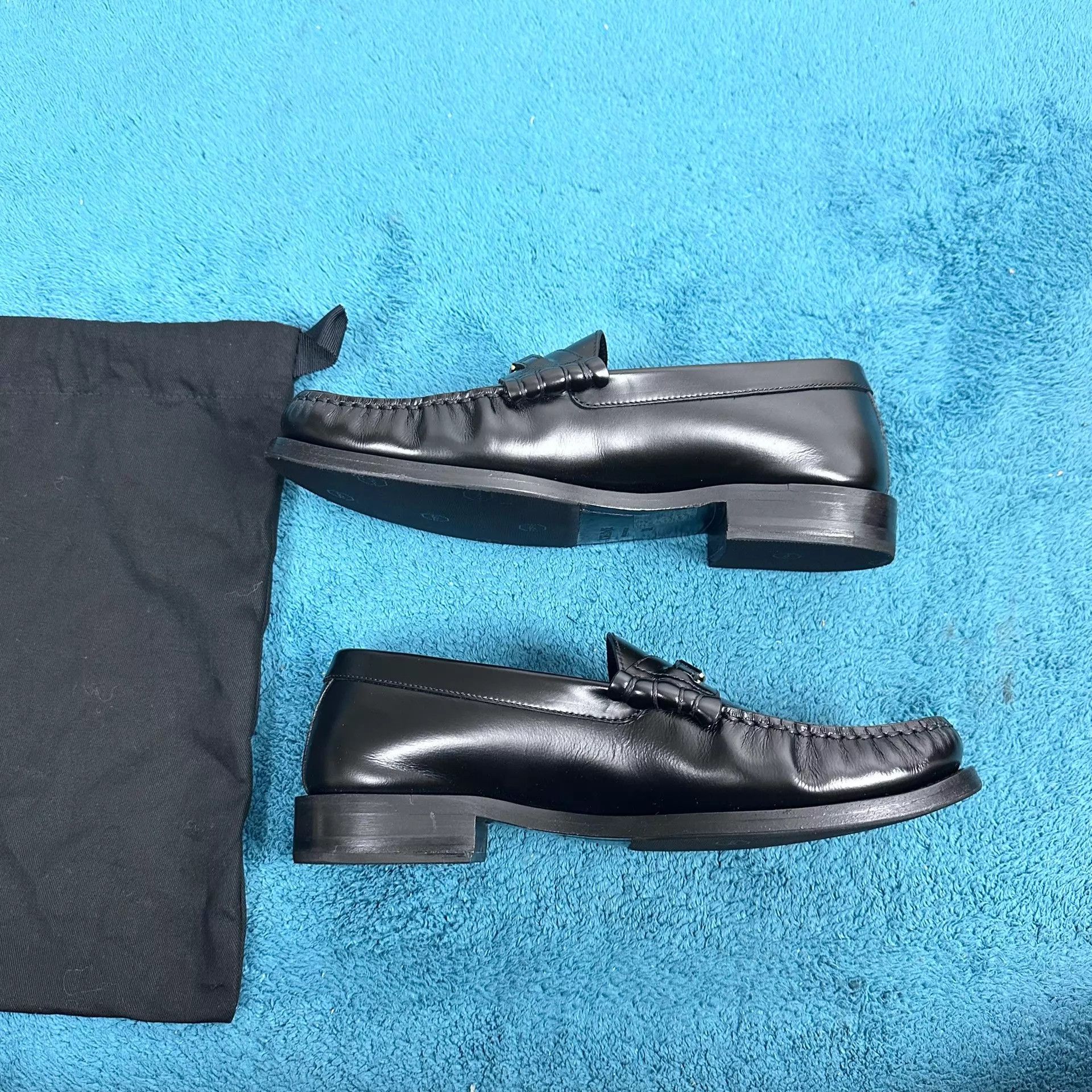 Celine Celine Luco Patent Leather Loafers Black 38 Mint Size US 7.5 / IT 37.5 - 3 Thumbnail