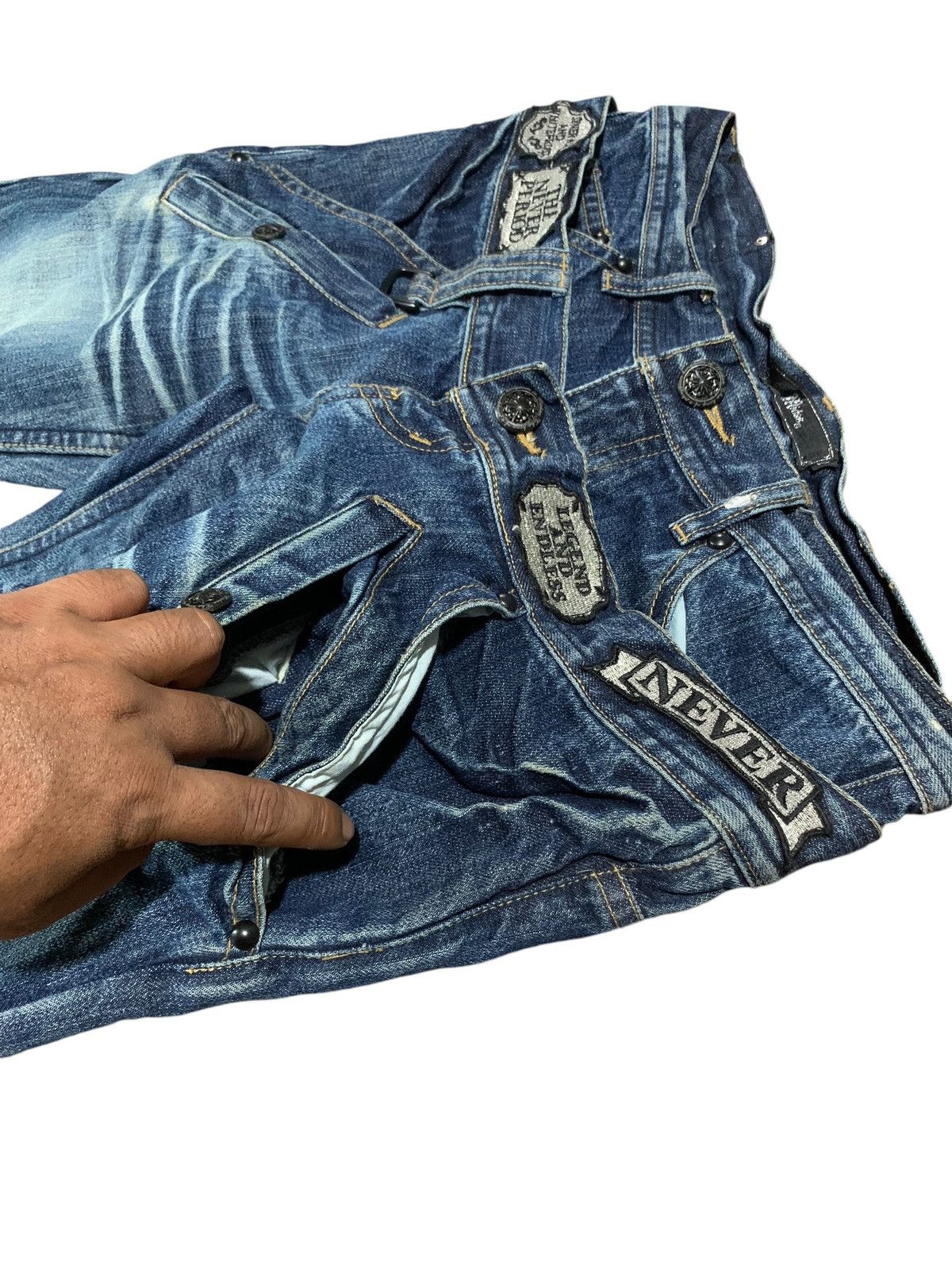 If Six Was Nine Midas double waist flare jeans patch multipocket Size US 32 / EU 48 - 5 Thumbnail