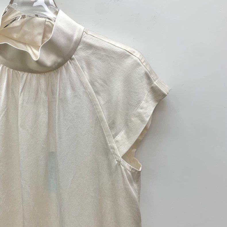Chanel Chanel White single-breasted belt silk short sleeves Size XS / US 0-2 / IT 36-38 - 3 Thumbnail