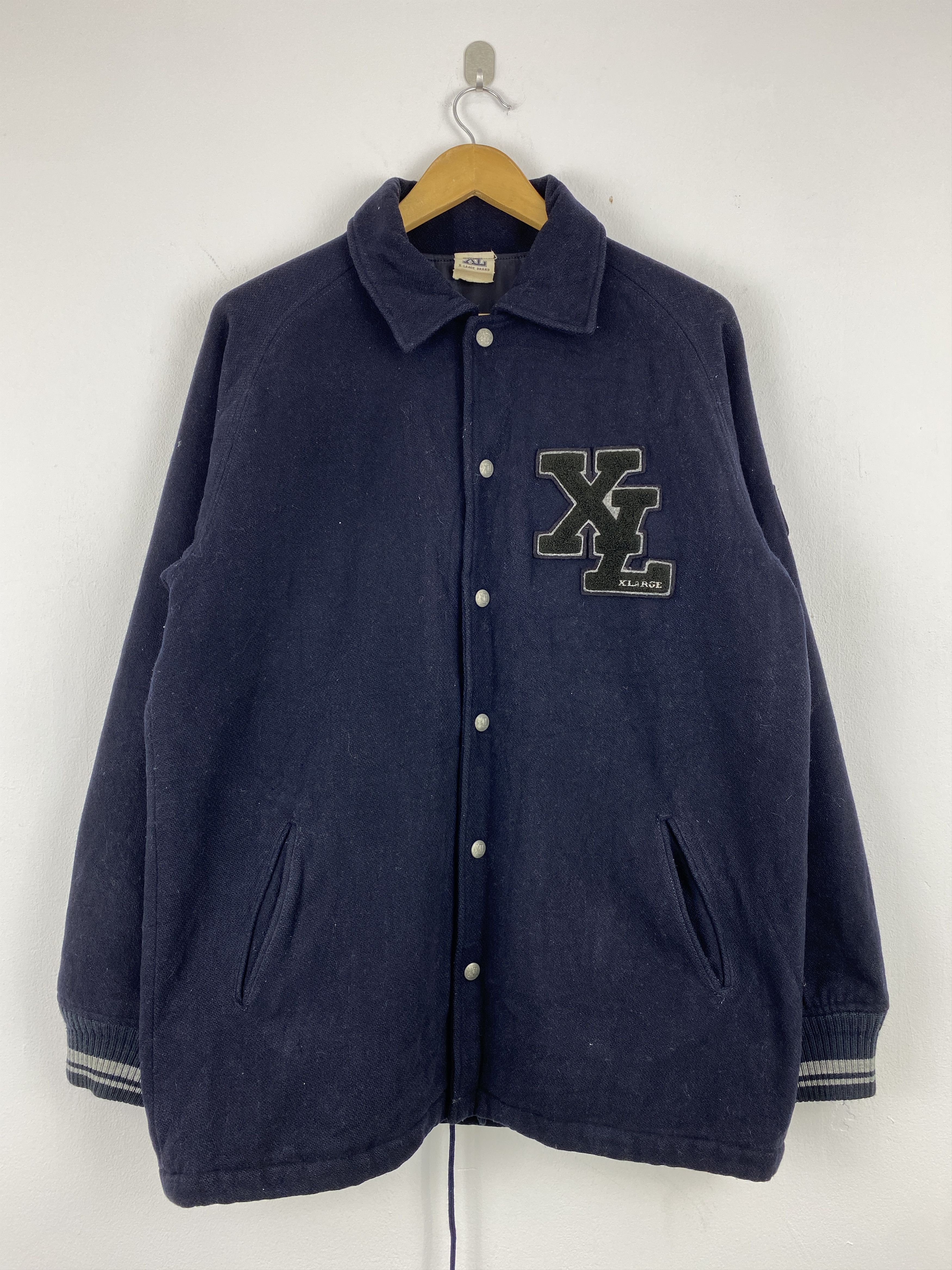 Vintage × Xlarge Vintage X-Large Wool/Quilted Button Ups Varsity Jacket Size US L / EU 52-54 / 3 - 1 Thumbnail