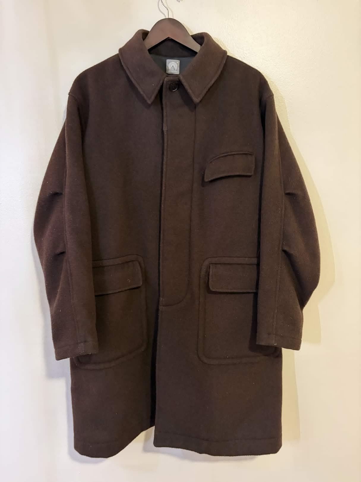 18 East Lamar Half Raglan Topcoat Wool Melton Size US S / EU 44-46 / 1 - 1 Thumbnail