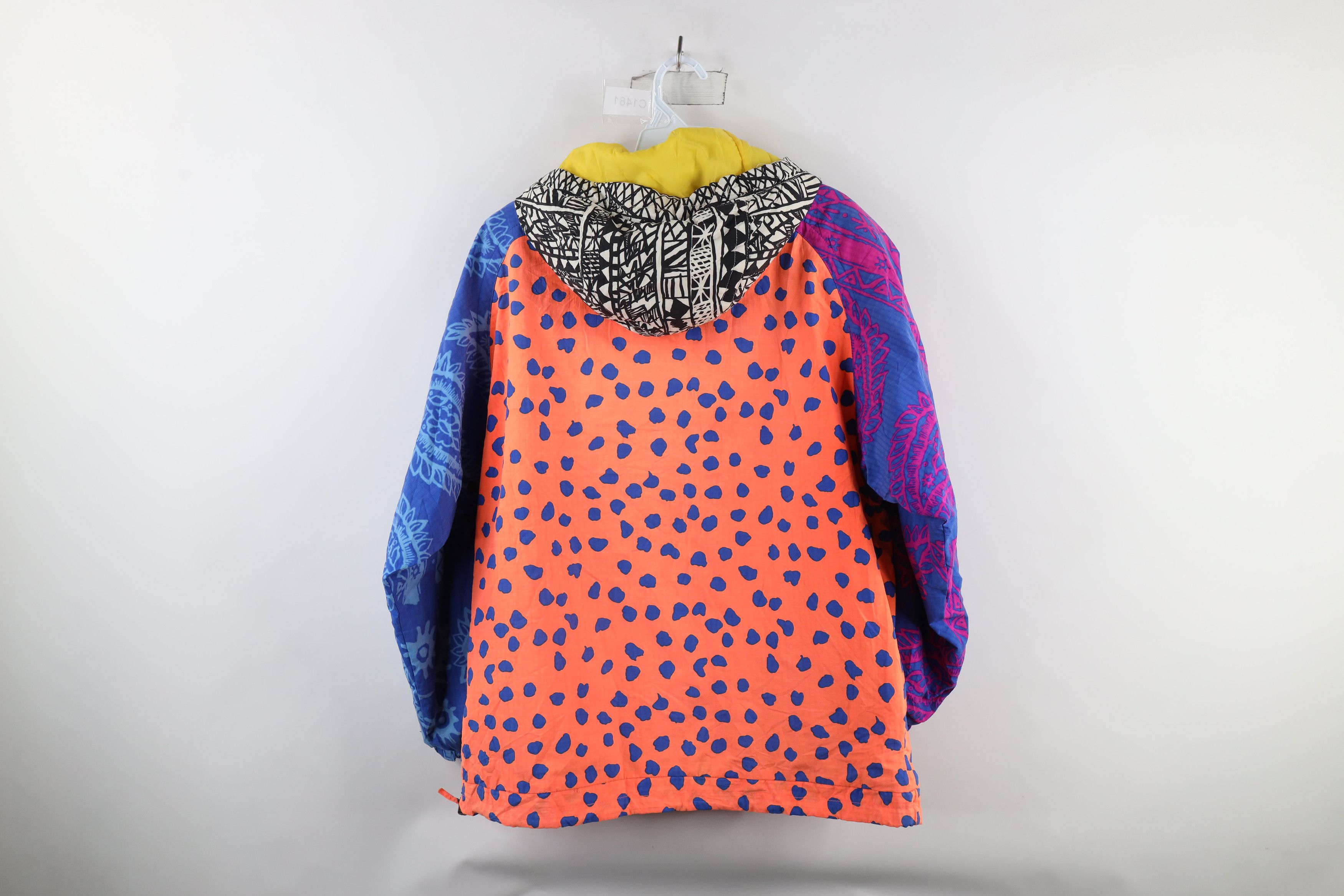 Vintage Vintage 90s Streetwear Flower Packable Hooded Anorak Jacket Size S / US 4 / IT 40 - 11 Thumbnail