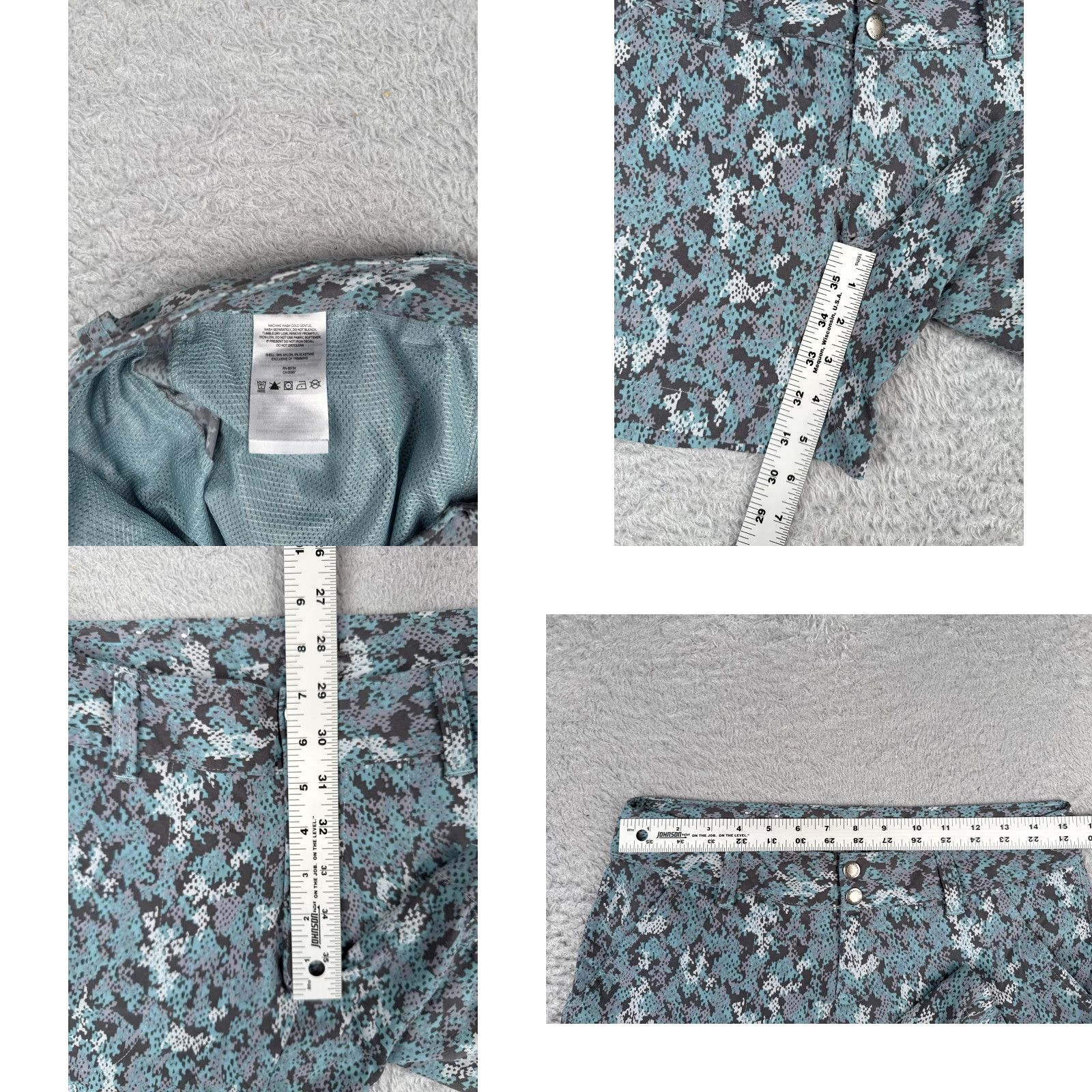 Vintage Columbia Shorts Women 6 Blue Camp Nylon Blend Omni-Shield Camping Fish Boating Size 28" / US 6 / IT 42 - 8 Thumbnail