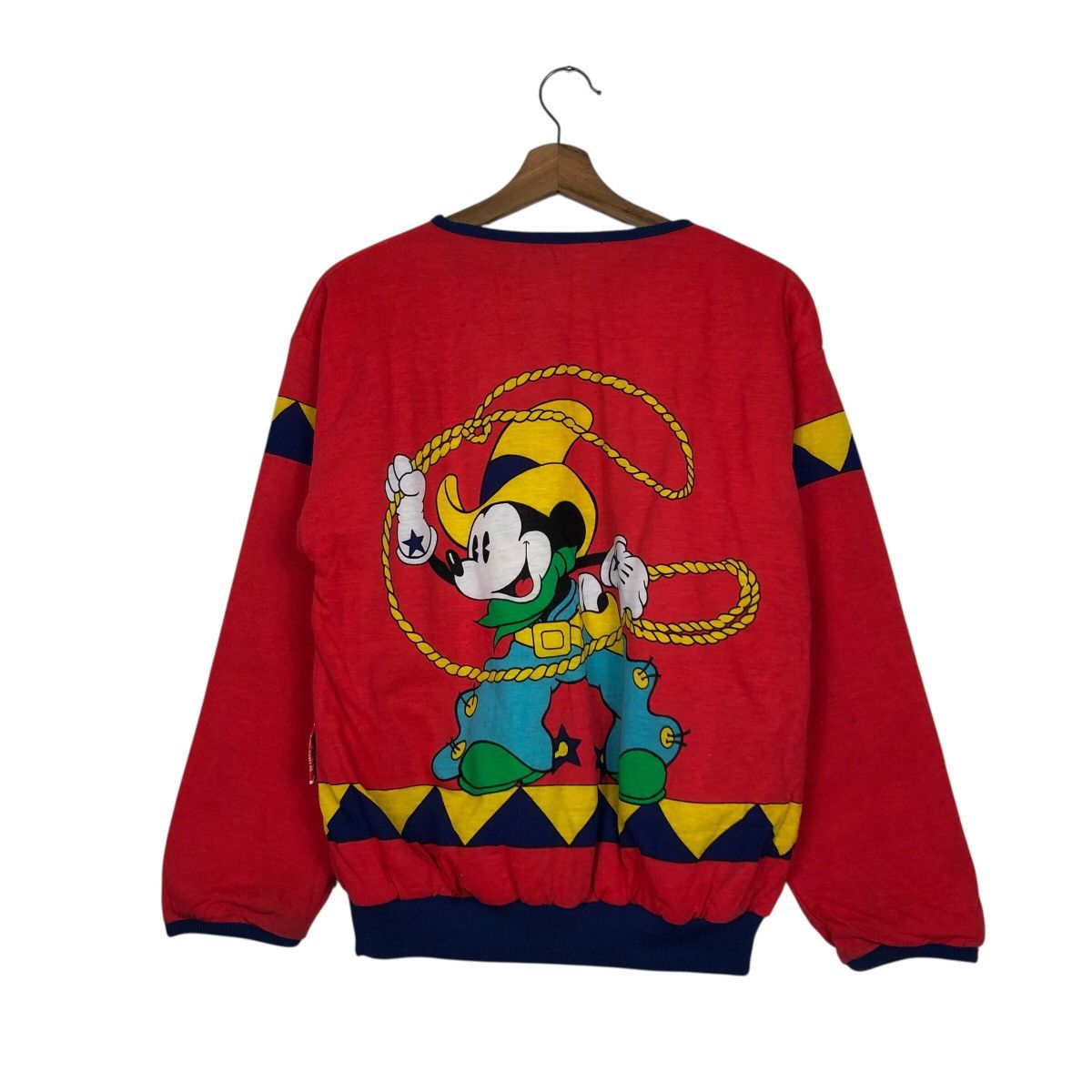 Vintage Vintage Sweatshirt Long Sleeve Mickey Mouse Cartoon BigLogo Size US M / EU 48-50 / 2 - 9 Thumbnail