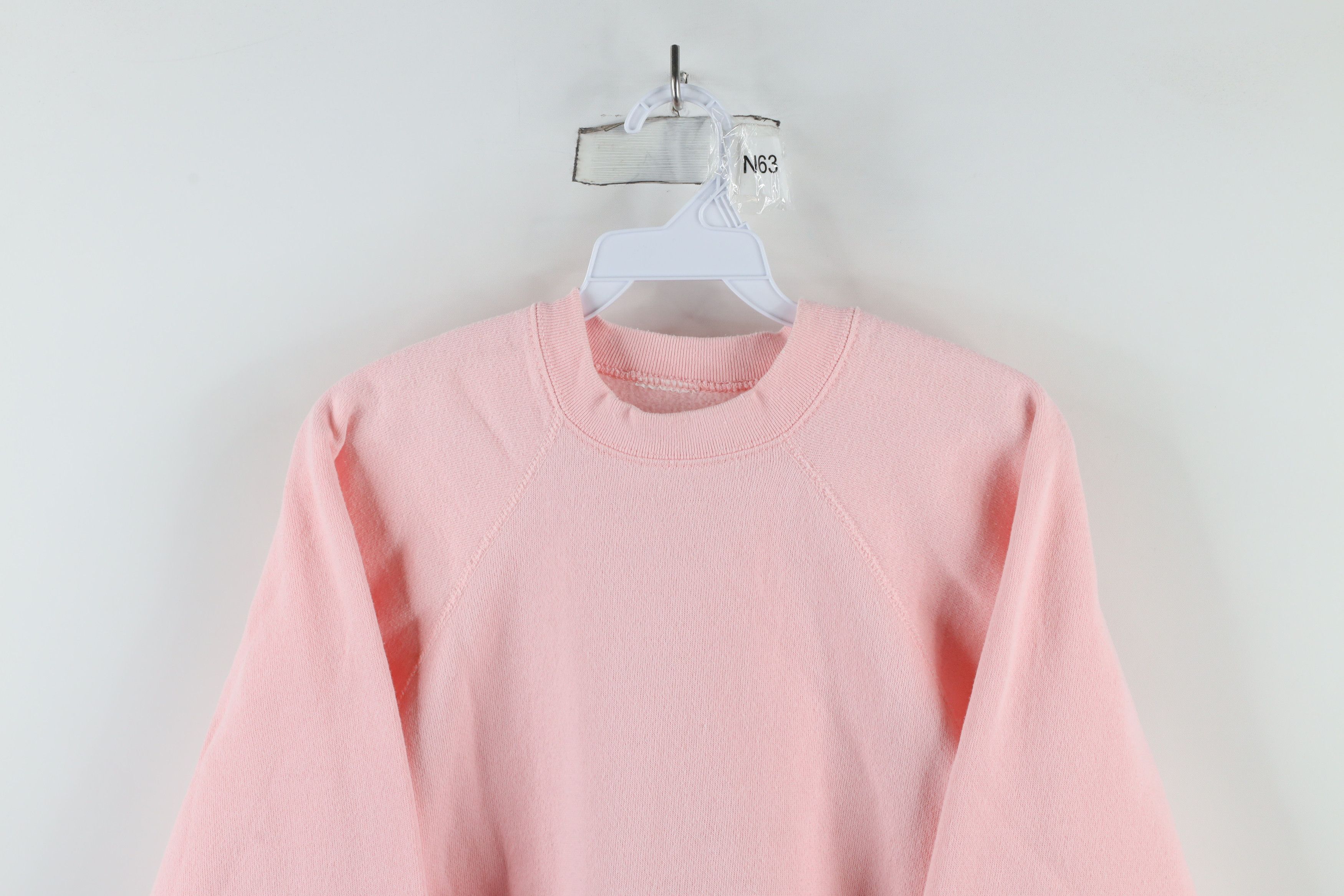 Vintage Vintage 90s Streetwear Crewneck Sweatshirt Pink USA Size S / US 4 / IT 40 - 2 Thumbnail