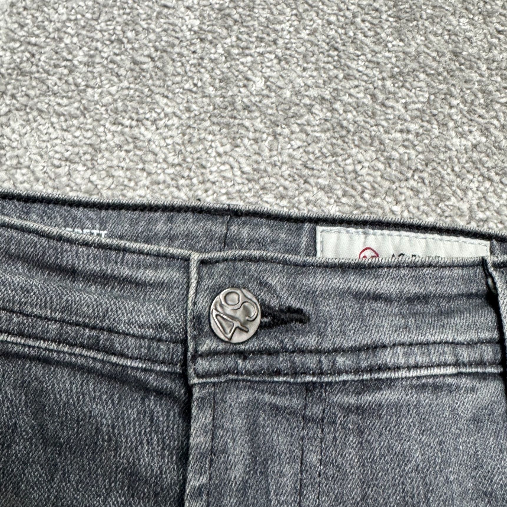 Denime AG Adriano Goldschmied Everett Jeans Slim Fit Straight Leg Mens 36R Gray Size US 36 / EU 52 - 3 Thumbnail