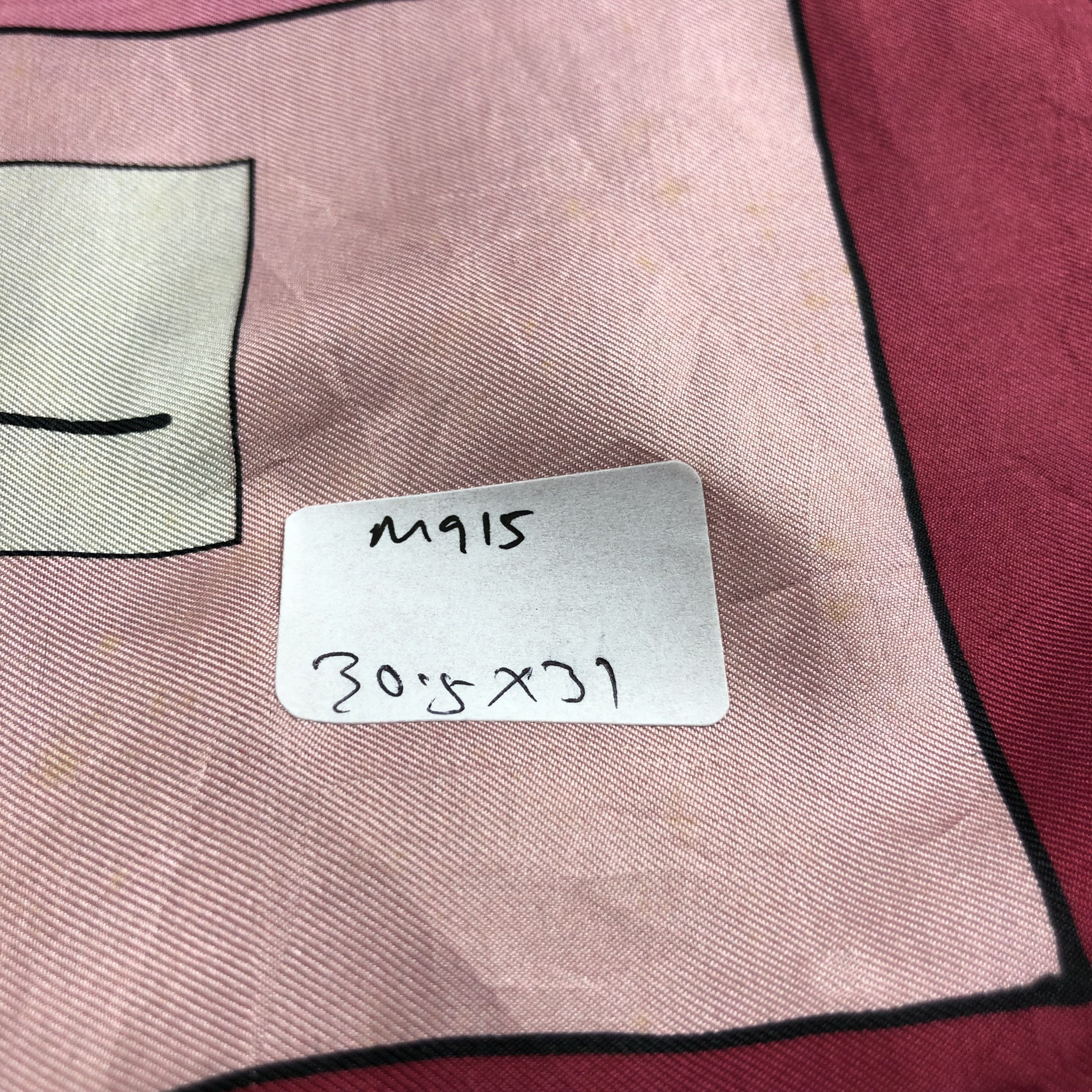 Vintage Jan Chol Abstract Silk Scarf M915 Size ONE SIZE - 10 Thumbnail