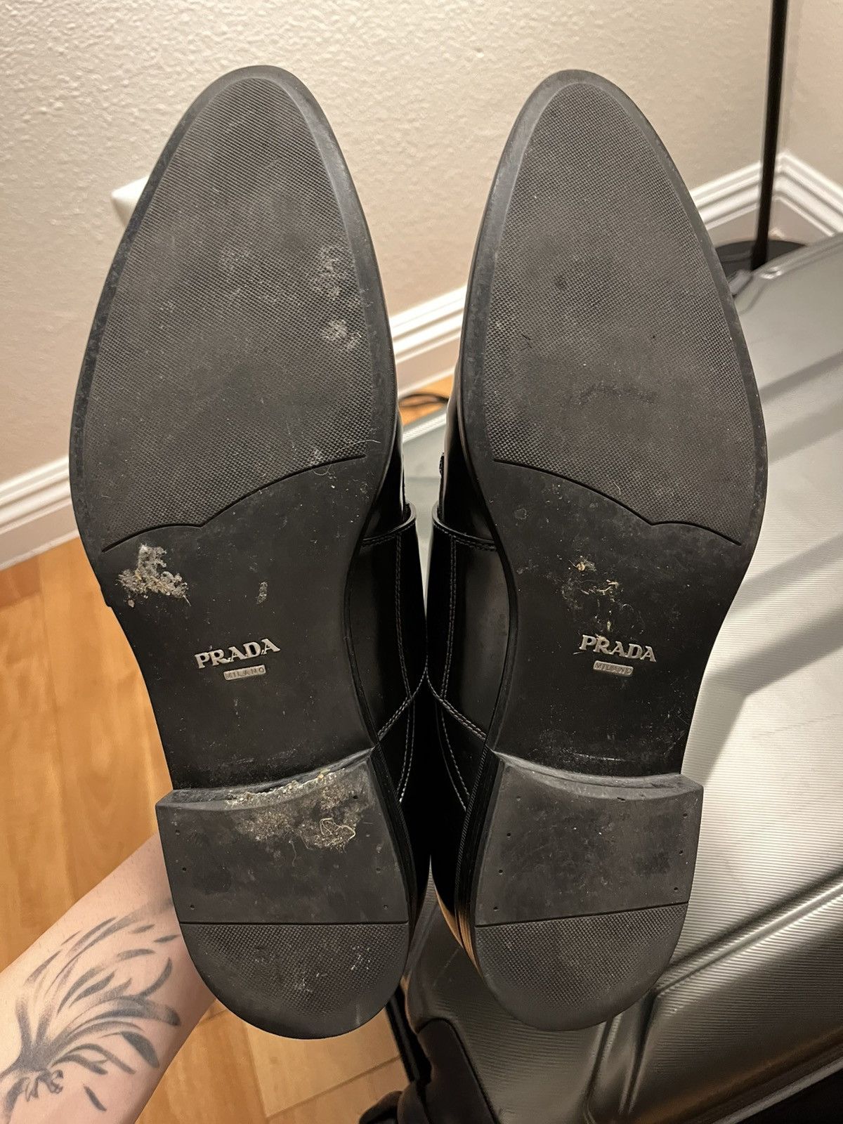 Prada prada leather monk straps Size US 11 / EU 44 - 6 Thumbnail
