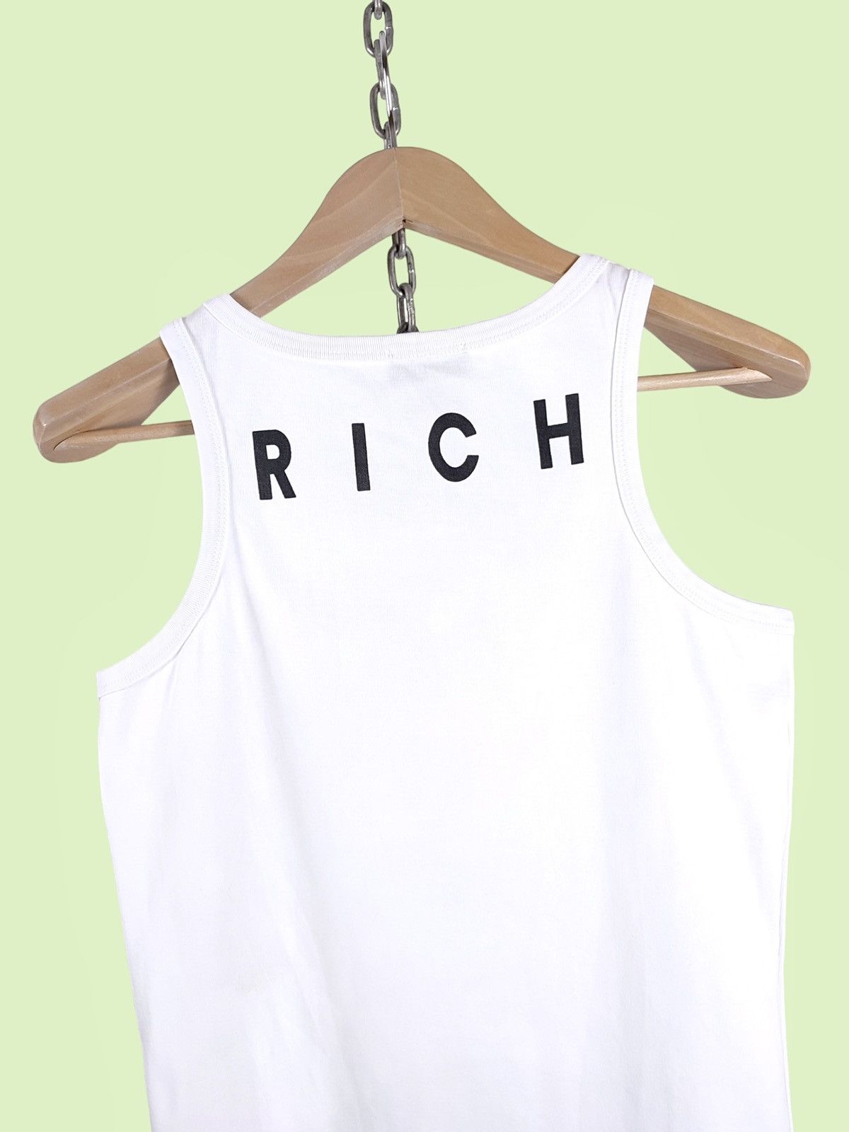 John Richmond John Richmond RICH Print White Tank Top Size US L / EU 52-54 / 3 - 6 Thumbnail