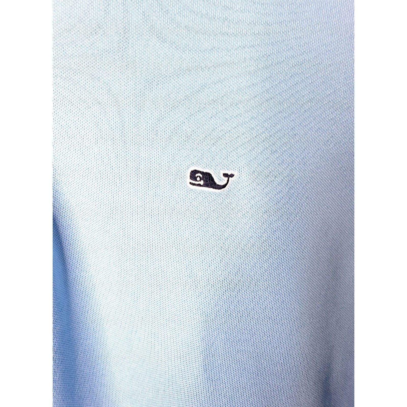 Vineyard Vines Vineyard Vines Performance Polo Shirt XL Blue Short Sleeve Breathable Stretch Embroidered Whale Logo Casual Golf Sports Mens Size US XL / EU 56 / 4 - 5 Thumbnail