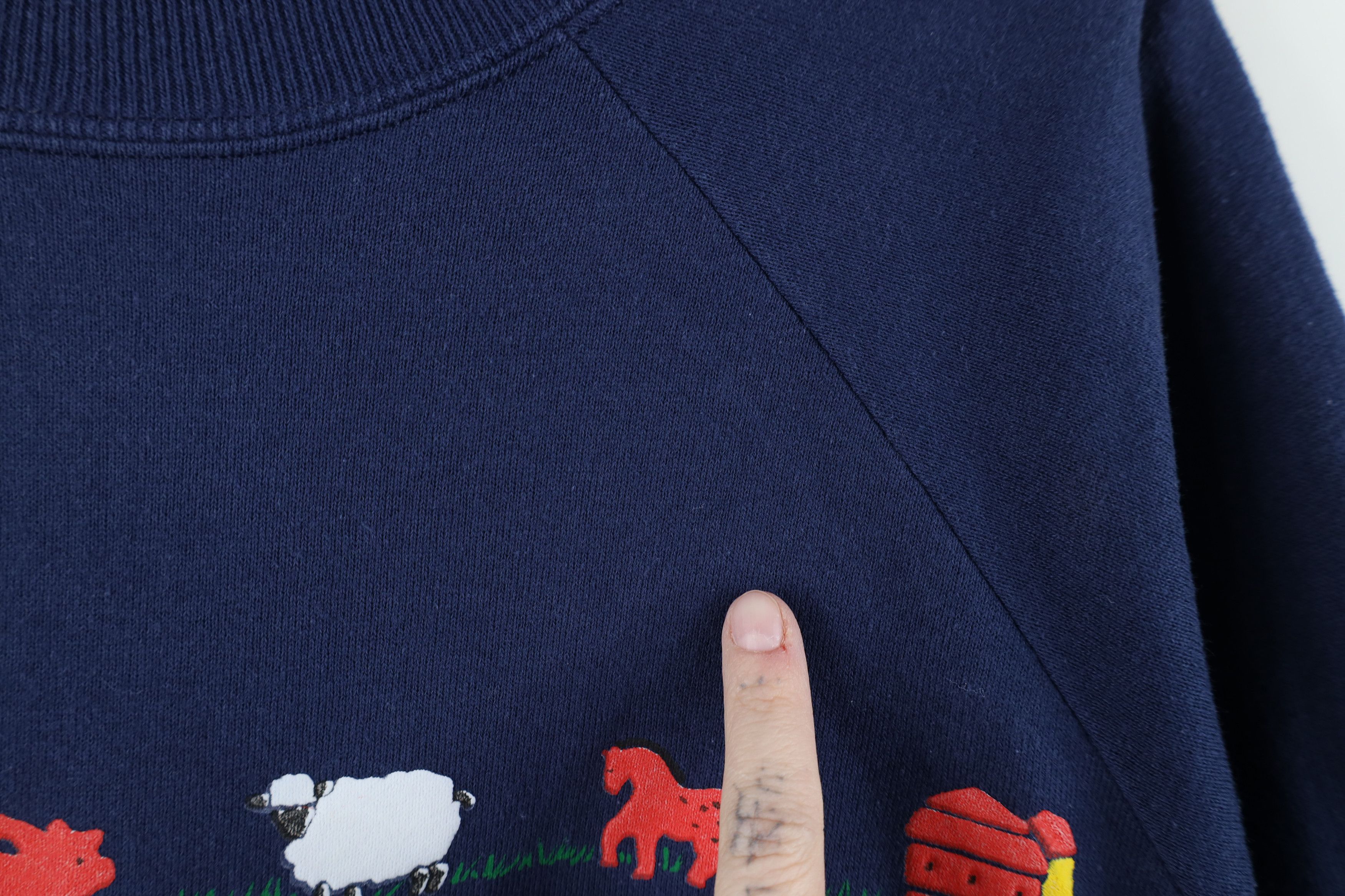 Vintage Vintage 90s Country Farmhouse Animal Crewneck Sweatshirt Size M / US 6-8 / IT 42-44 - 5 Thumbnail