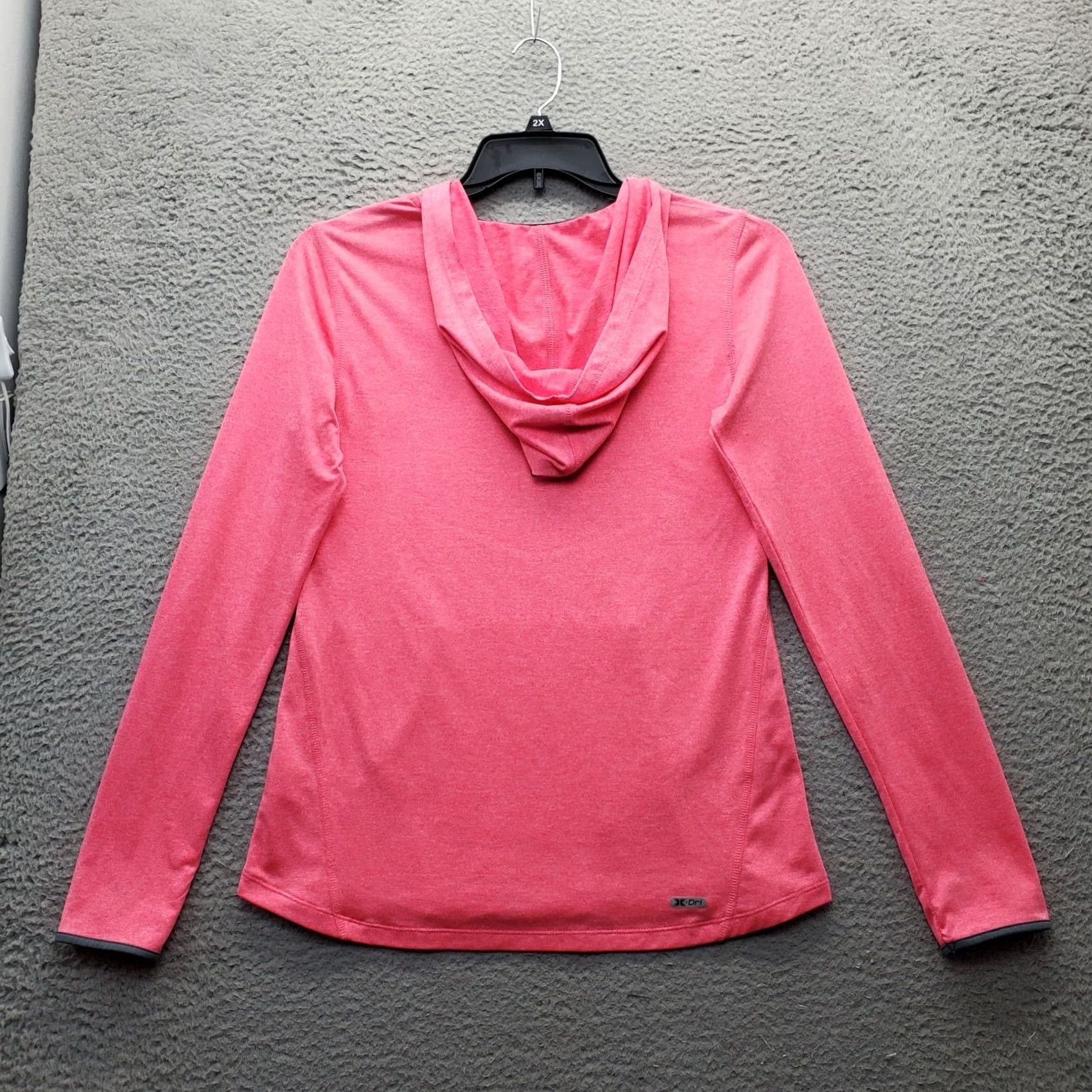 Vintage RBX Active Hoodie Women's M Pink Performance Kangaroo Pocket Thumb Hole Sleeve Shirt Size M / US 6-8 / IT 42-44 - 2 Thumbnail