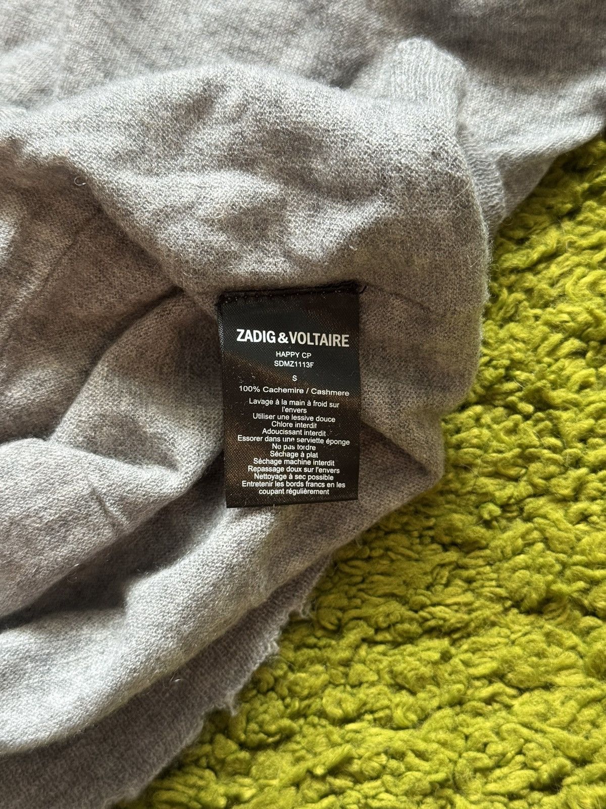 Zadig & Voltaire Zadig & Voltaire 100% cashmere v-neck pullover sweater Size S / US 4 / IT 40 - 9 Thumbnail