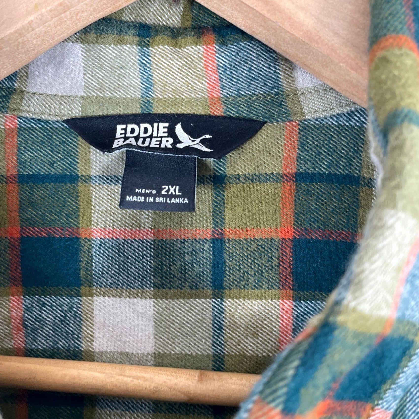 Eddie Bauer Eddie Bauer Flannel Shirt Mens 2XL Green Plaid Button-Down Outdoor Workwear Shirt Size US XXL / EU 58 / 5 - 3 Thumbnail