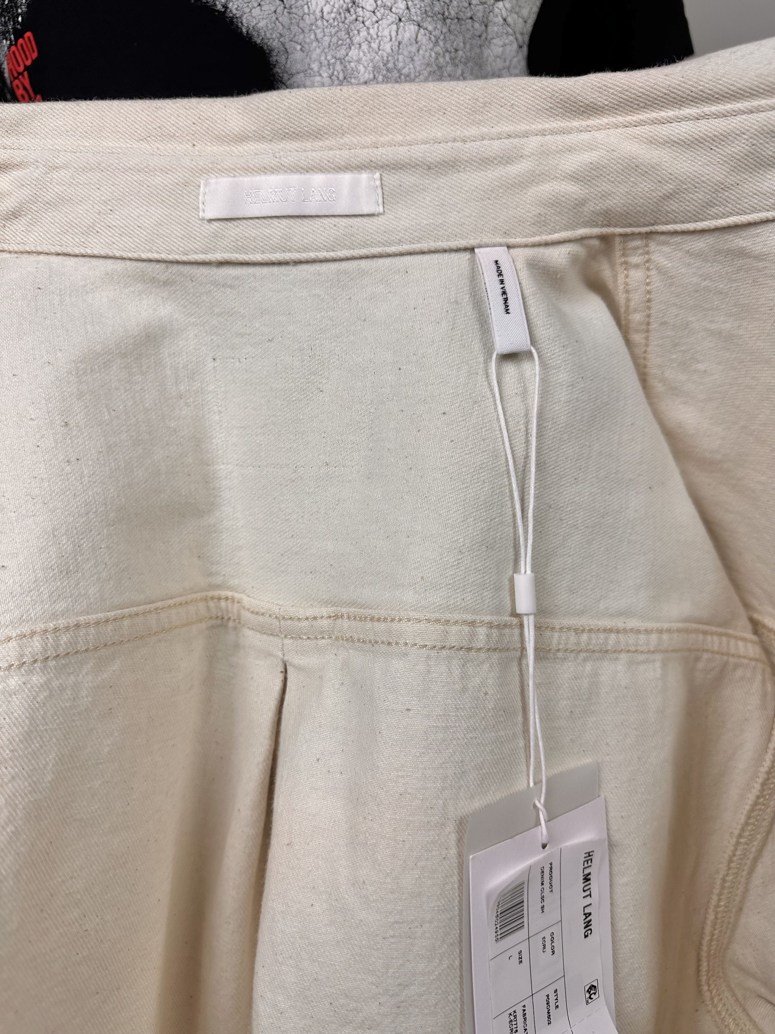Helmut Lang New Helmut Lang Creme Denim Shirt - Large Size US L / EU 52-54 / 3 - 9 Thumbnail
