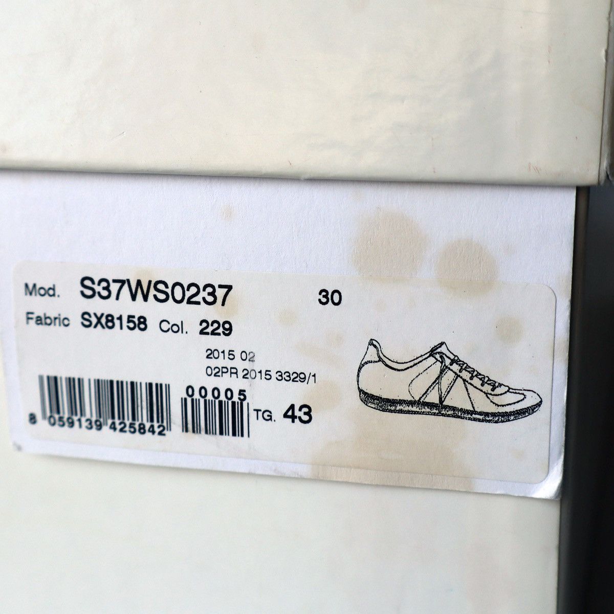 Maison Margiela 2015 Maison Margiela Burgundy Oxblood GATs Size US 10 / EU 43 - 21 Thumbnail