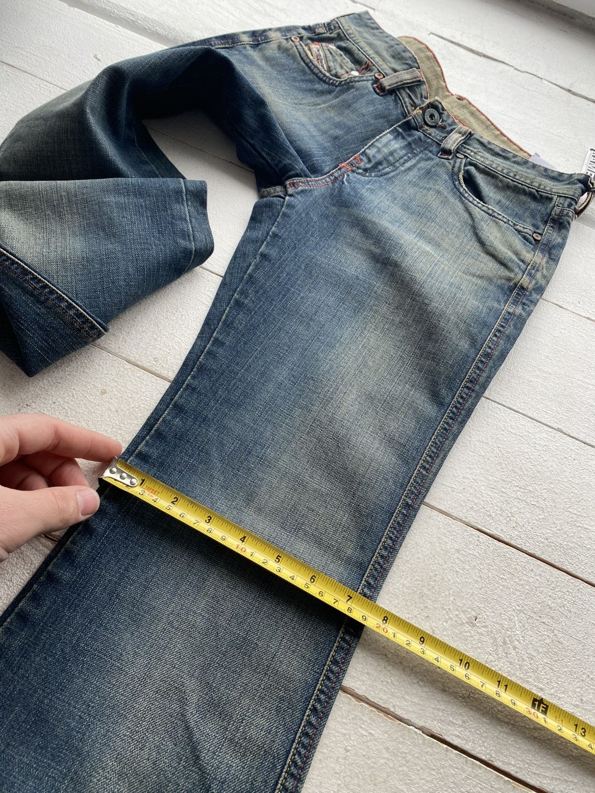 Diesel NWT 90s Luxury Diesel Rame Bootcut Jeans Made in Italy W26 Size 26" / US 2 / IT 38 - 22 Thumbnail