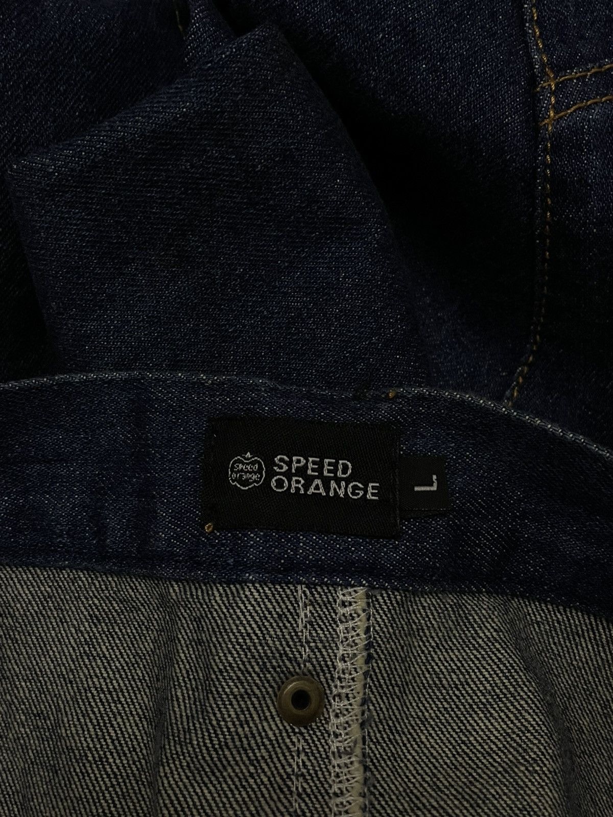 Japanese Brand VINTAGE SPEEDORANGE 90S JAPAN DESIGNER DEMON INDIGO DENIM Size US 31 - 17 Thumbnail