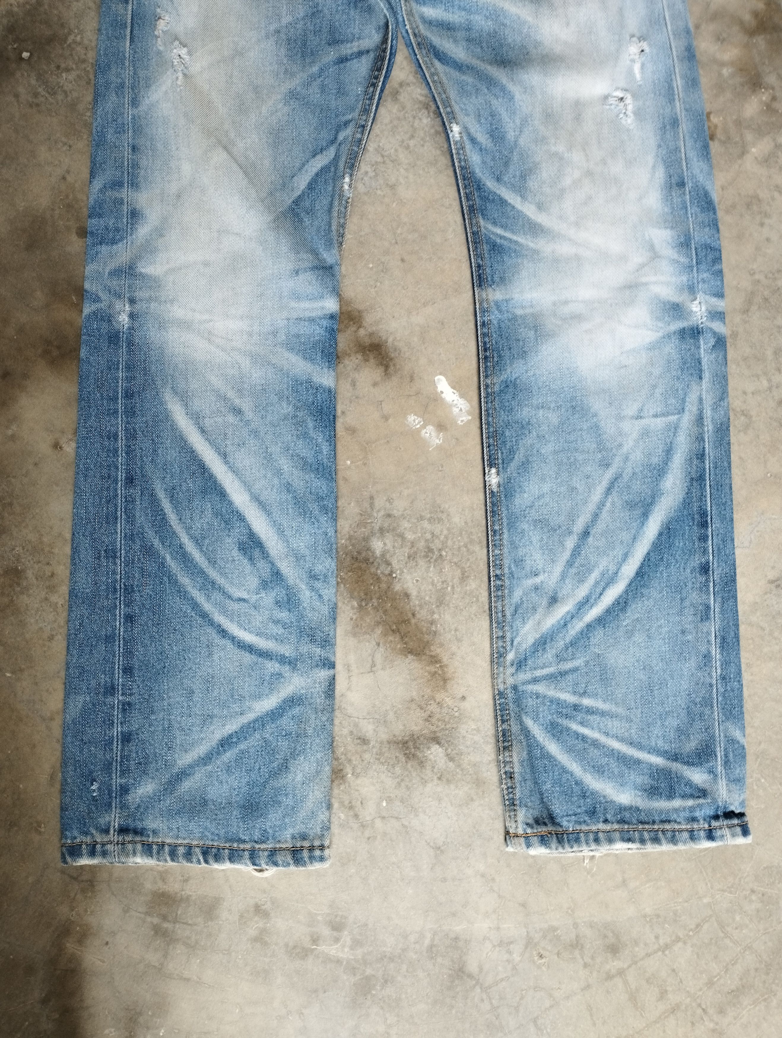 Tornado Mart Stone Wash Jeans Lolita Roargun x Yoshitomo Nara Claws Jeans Size US 31 - 4 Thumbnail