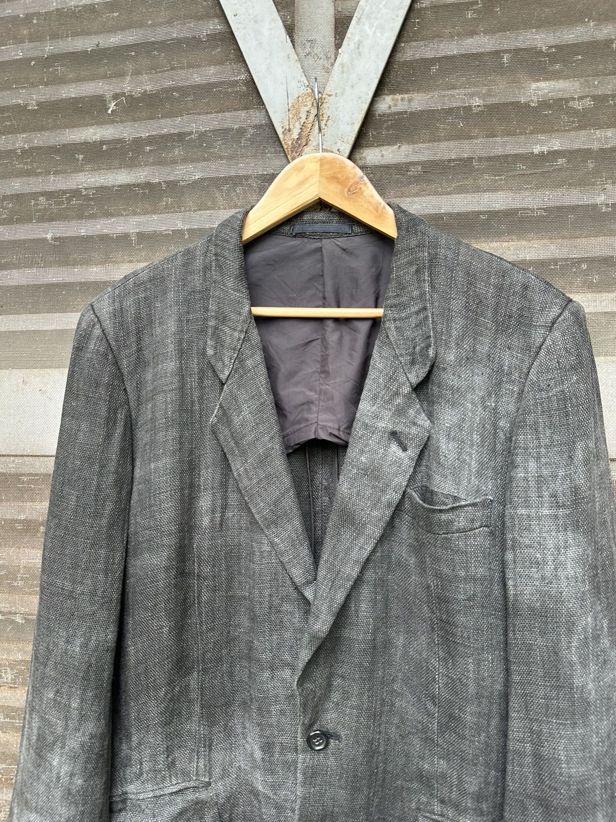 Comme des Garcons 👹Vintage Comme Des Garcons Linen Lined Jacket Size US L / EU 52-54 / 3 - 4 Thumbnail