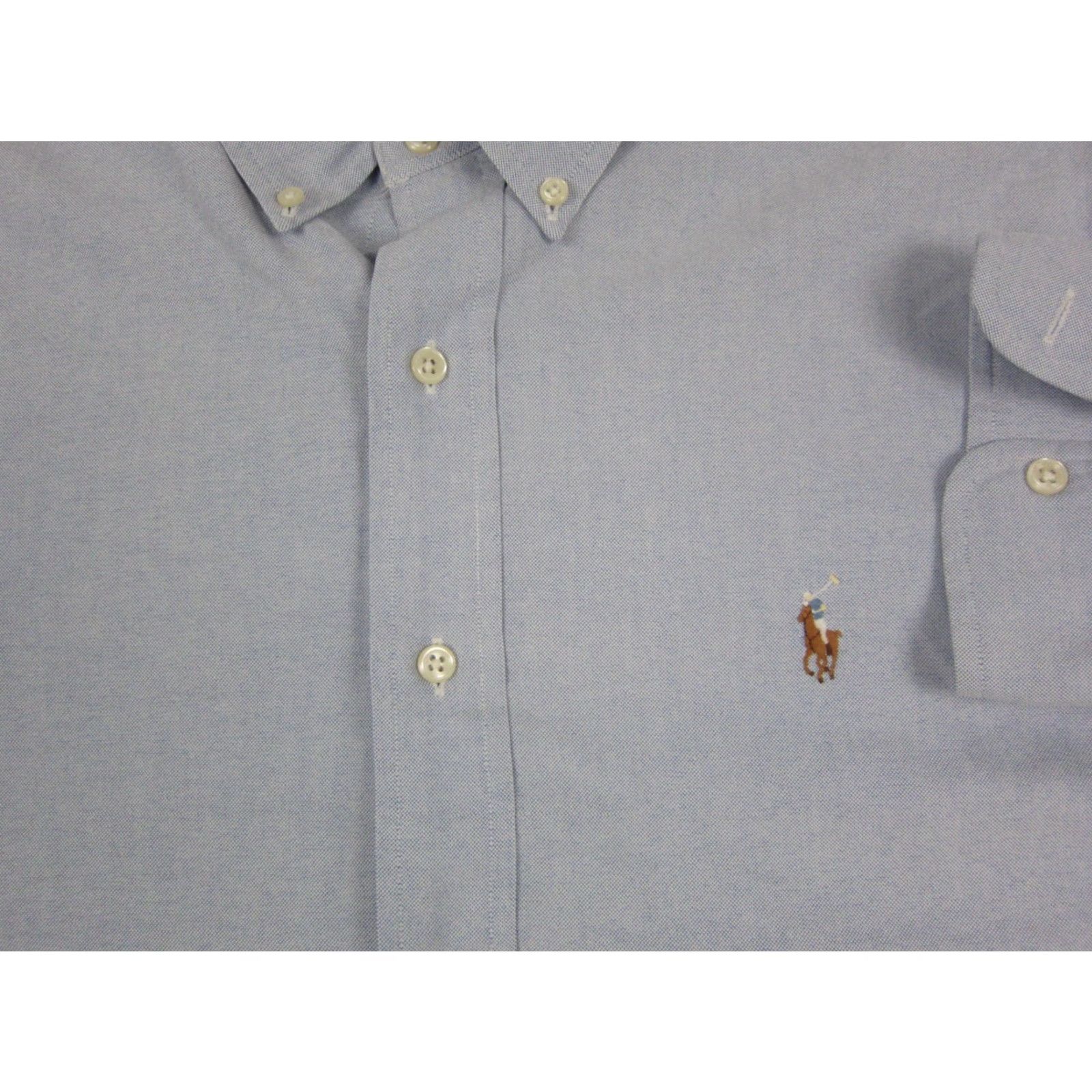 Ralph Lauren Ralph Lauren Shirt XL Adult Blue Oxford Button-Up Mens Classic Fit Size US XL / EU 56 / 4 - 3 Thumbnail