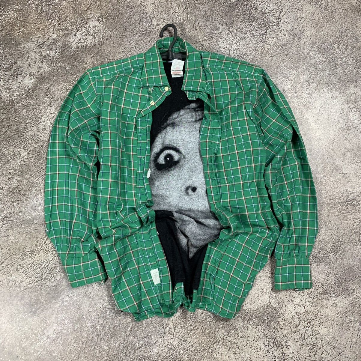 Flannel vintage flannel plaid shirt checkered streetwear 90s Y2K Size US L / EU 52-54 / 3 - 1 Thumbnail