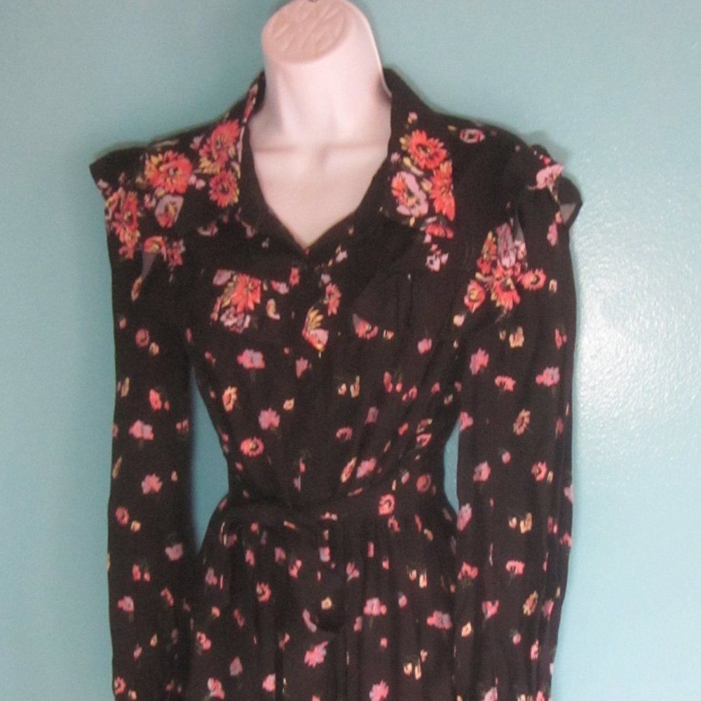 Jil Stuart Jill Stuart Women’s Size M Vintage 80’s Black Floral Midi Le Size M / US 6-8 / IT 42-44 - 11 Thumbnail
