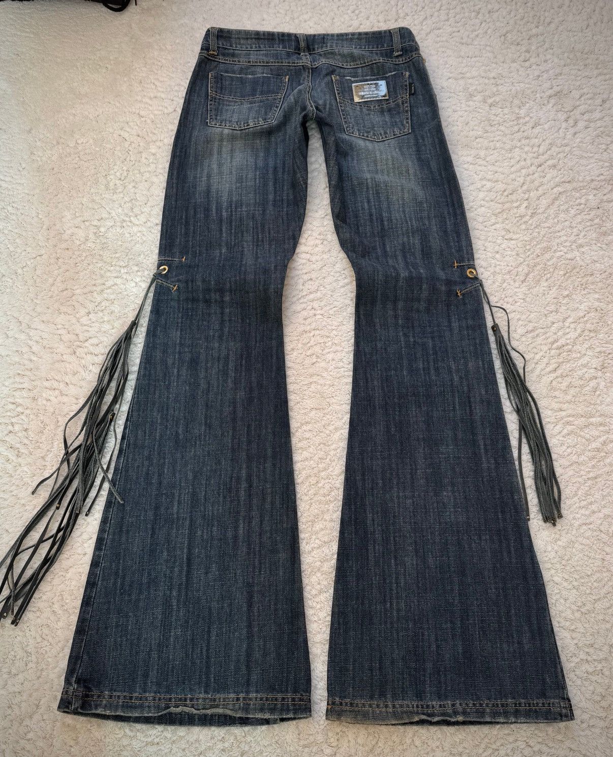 If Six Was Nine × Japanese Brand Celyn B. Sword Knee Tassel Flared Jeans Size US 29 - 7 Thumbnail