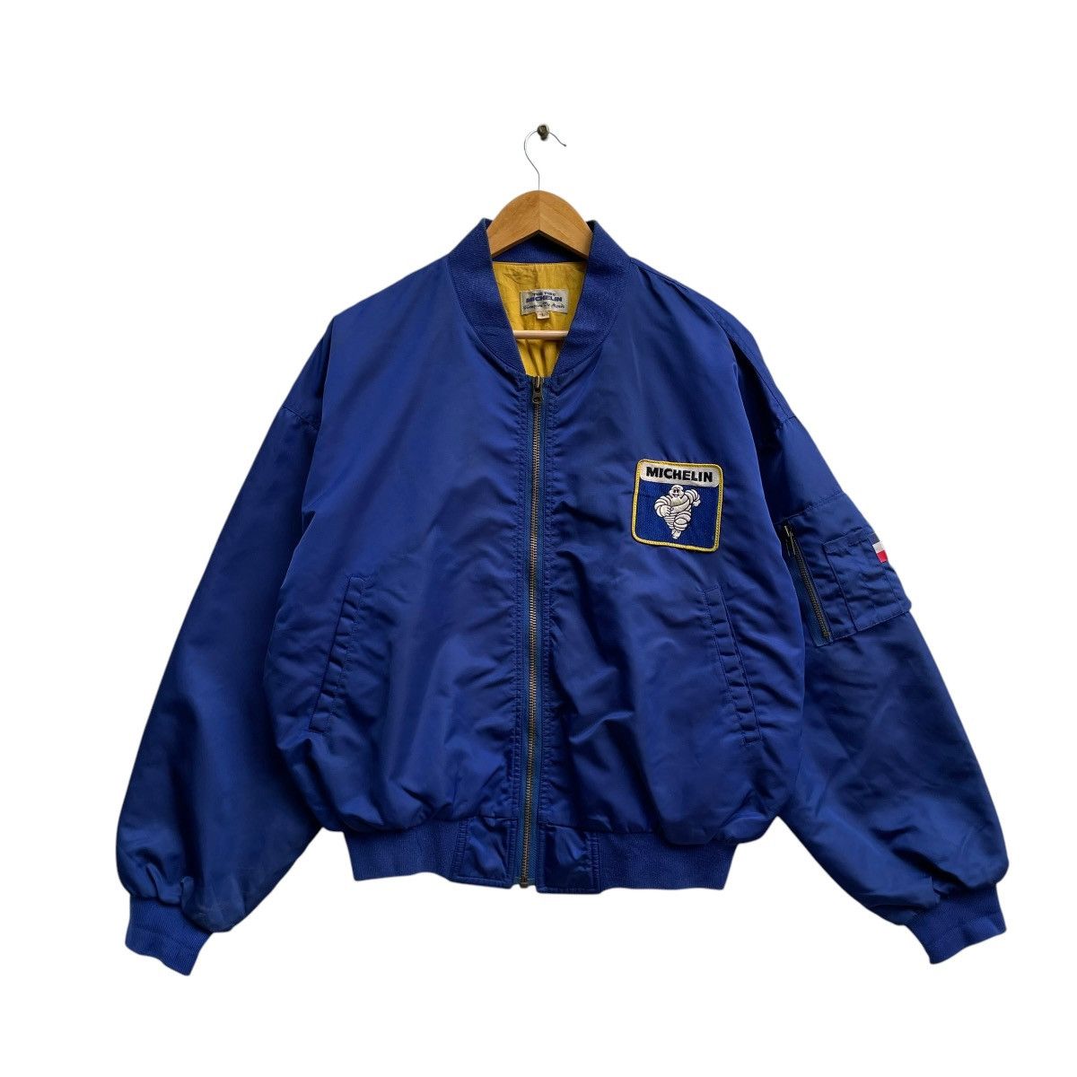 Gear for Sports 💥Vintage Michelin The Tire Champion Du Monde Bomber Jacket Size US L / EU 52-54 / 3 - 2 Thumbnail