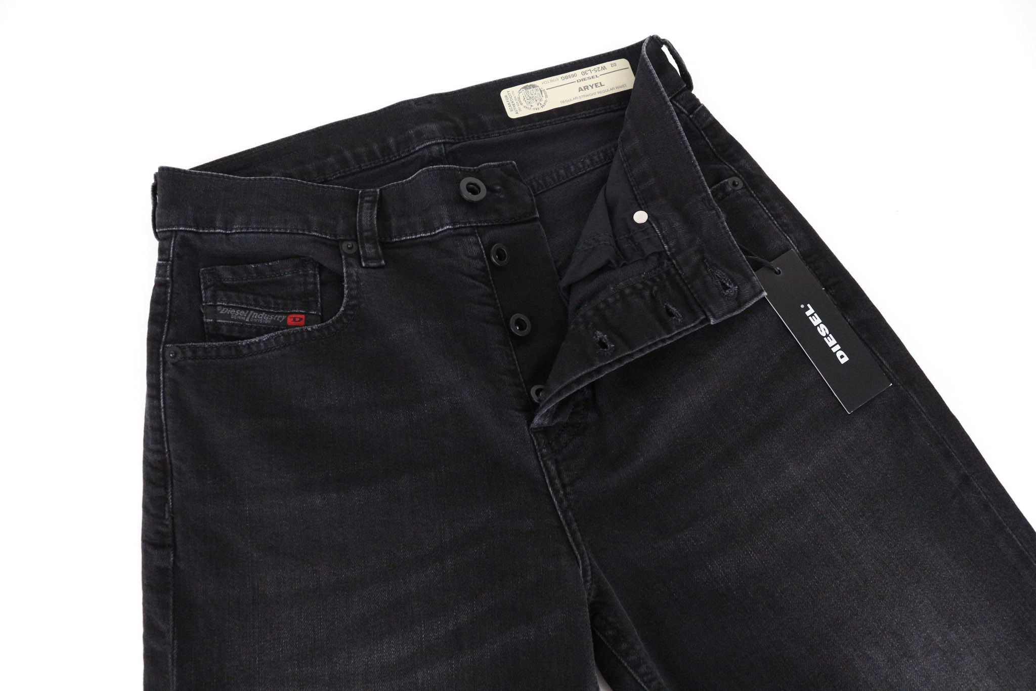 Diesel ARYEL 069BG W25/L30 Black Stretch Jeans 70631 Size 25" / US 0 / IT 36 - 5 Thumbnail