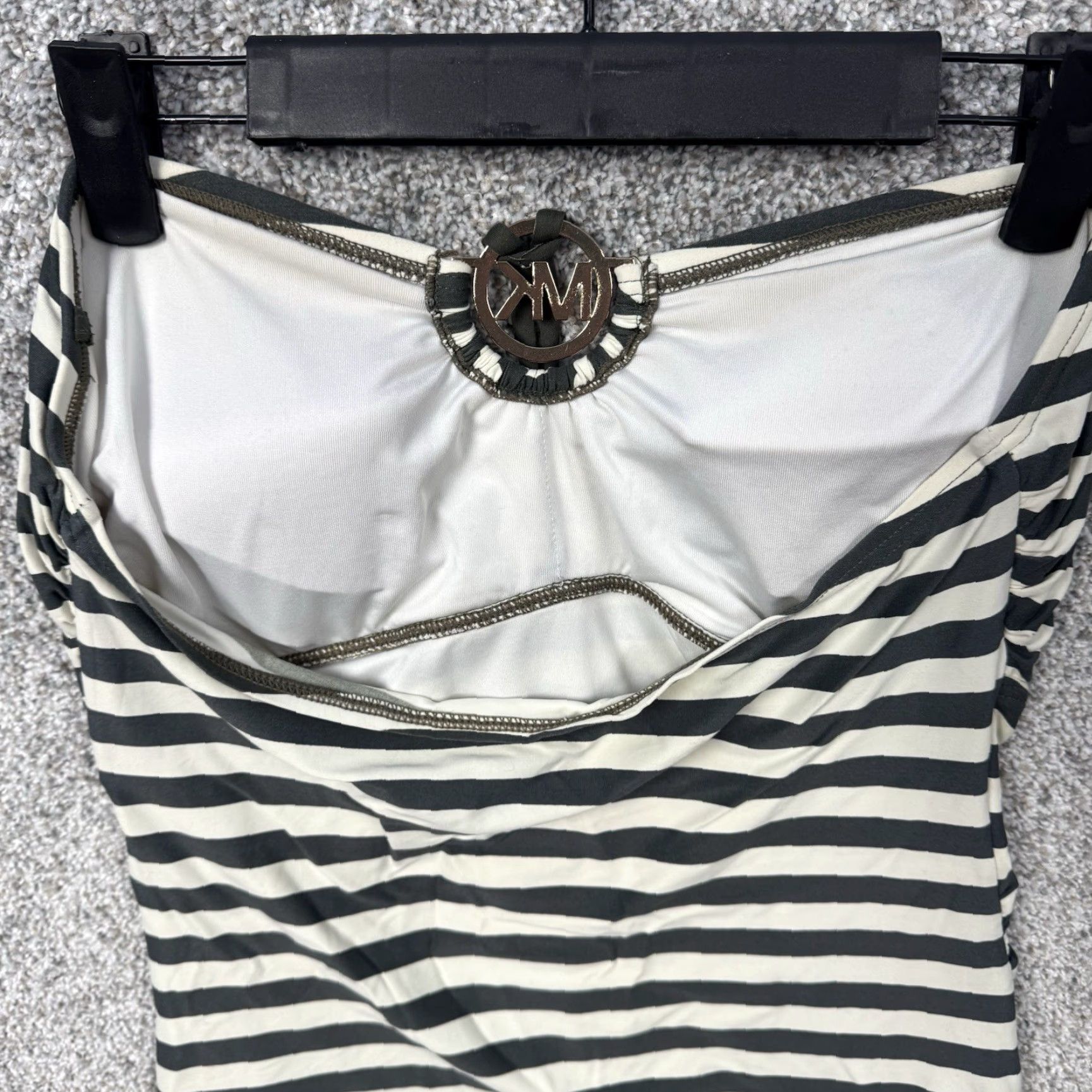 Michael Kors **Designer Michael Kors Black & White Striped M Tankini** User: Designer Michael Kors Black & White Striped M Tankini Size ONE SIZE - 7 Thumbnail