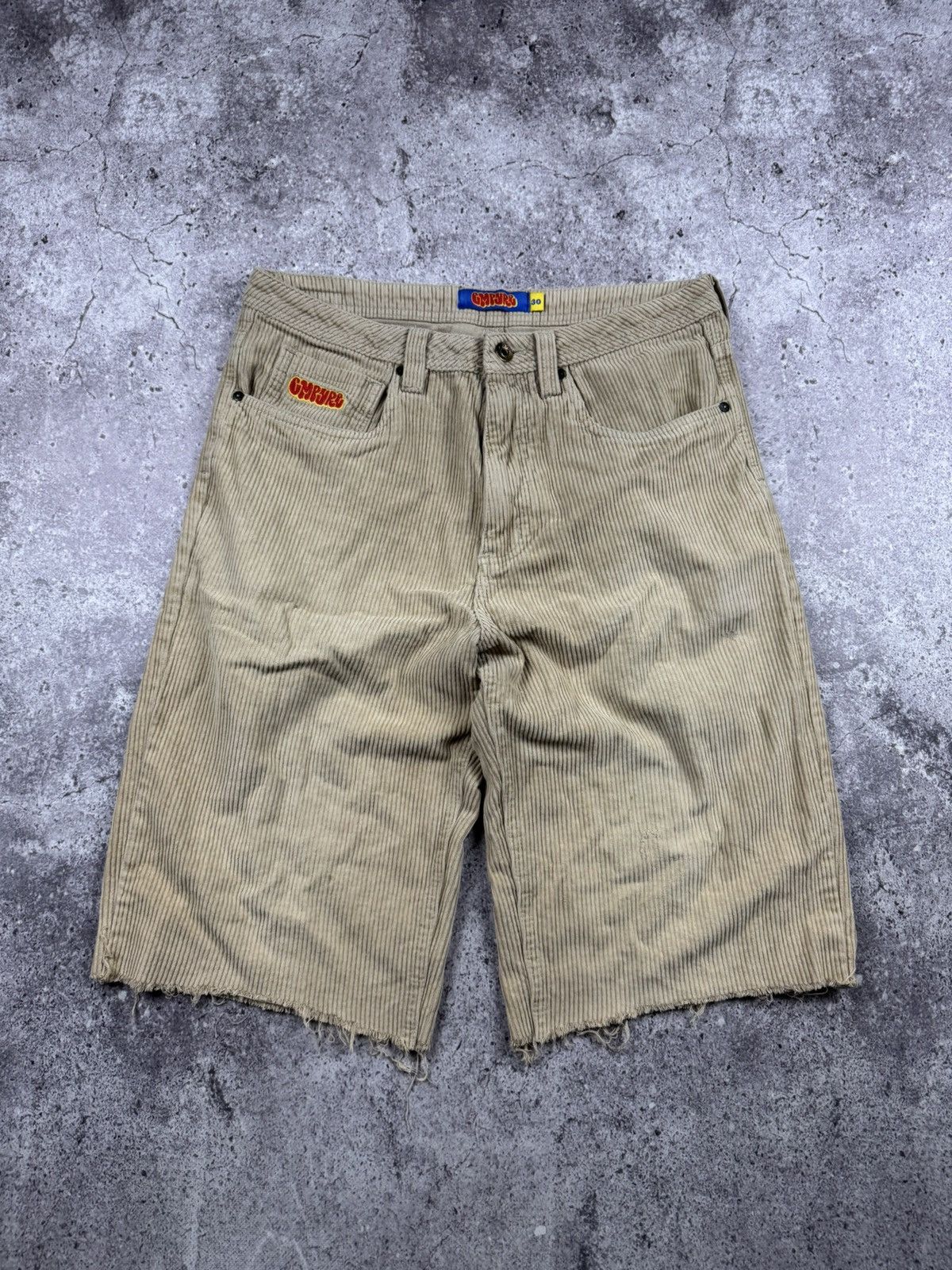 Empyre VINTAGE EMPYRE DISTRESSED BAGGY CORDUROY SHORTS JAPANESSE Size US 30 / EU 46 - 4 Thumbnail