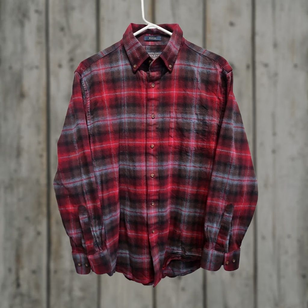 Pendleton Pendleton Woolen Mills High Grade Western Wool Buffalo Plaid Shirt Mens Medium Size US M / EU 48-50 / 2 - 1 Thumbnail