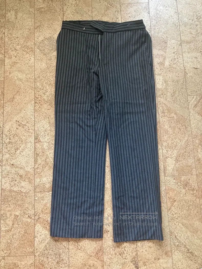 Yohji Yamamoto Yohji Yamamoto size 3 Wool striped trousers Size US 30 / EU 46 - 1 Thumbnail