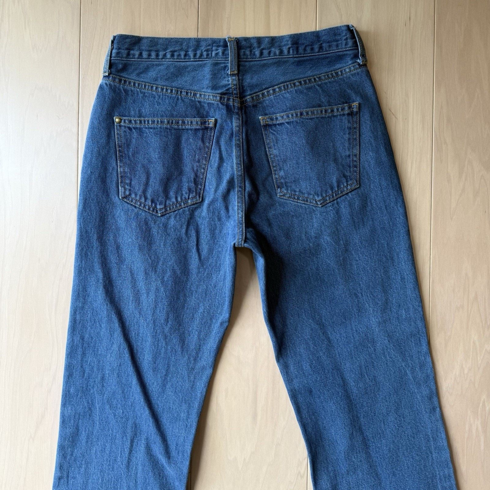 THE GREAT The Great Jeans Women's 29 Blue The Wayne Straight Glam Boho Size 29" - 8 Thumbnail
