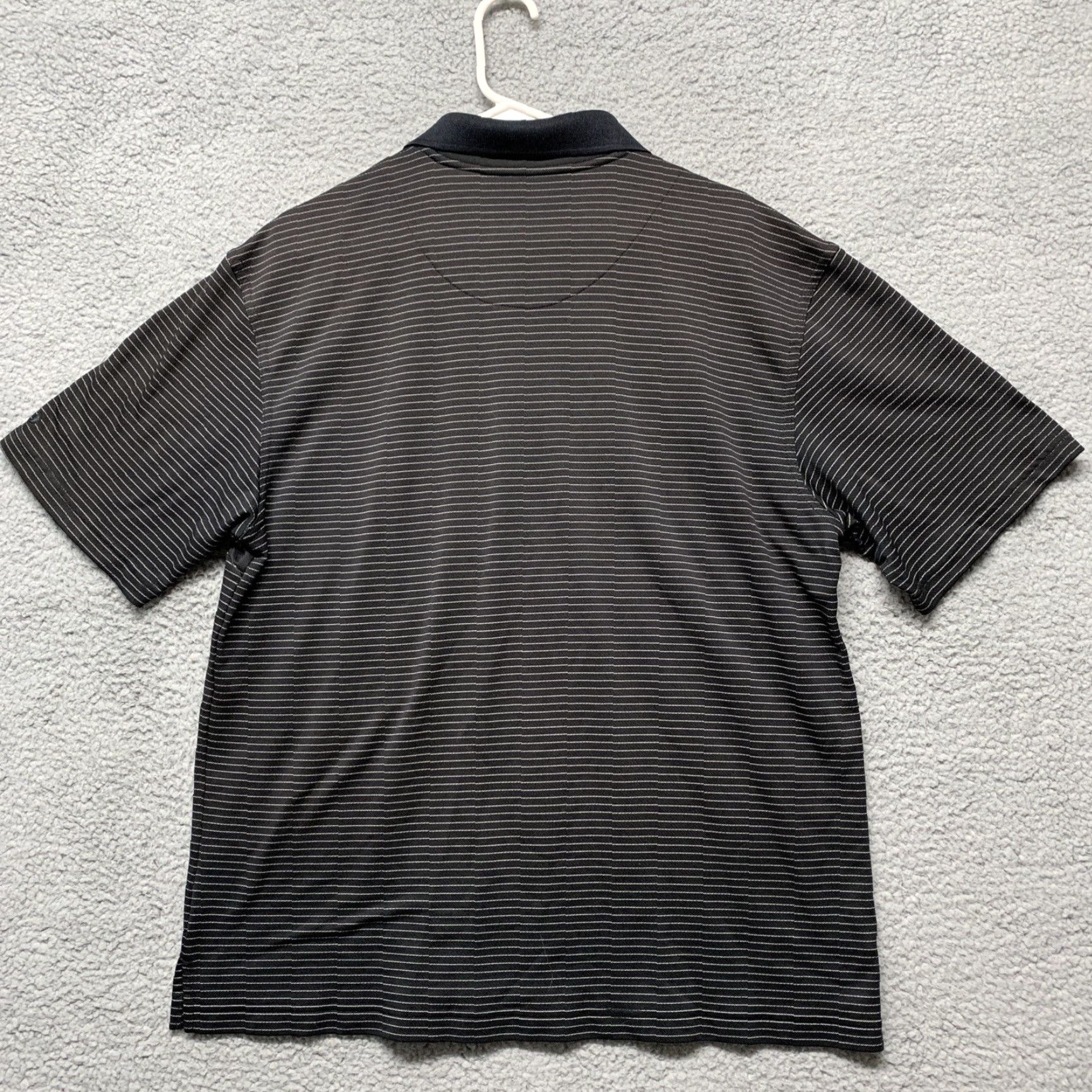 Vintage Grand Slam Polo Shirt Men's XL Black with White Stripe Pattern Shirt X-Large Polo Sports Golf Mens XL Black Stripe Size US XL / EU 56 / 4 - 4 Thumbnail