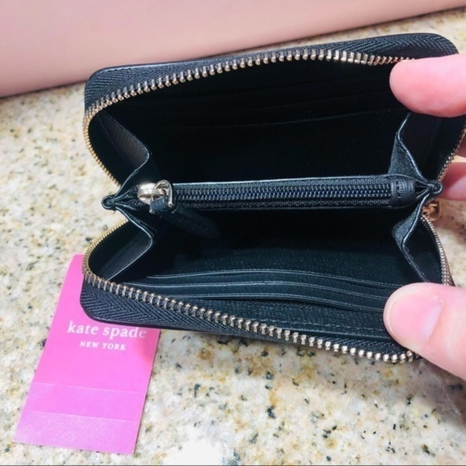 Designer Kate Spade Black Zip Around Wallet NWT Size ONE SIZE - 4 Thumbnail