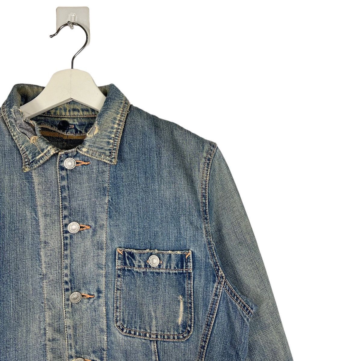 Blue Blue Japan × Takeo Kikuchi × Tornado Mart 🔥 TAKEO KIKUCHI DYED DENIM CHORE JACKET Size US M / EU 48-50 / 2 - 6 Thumbnail