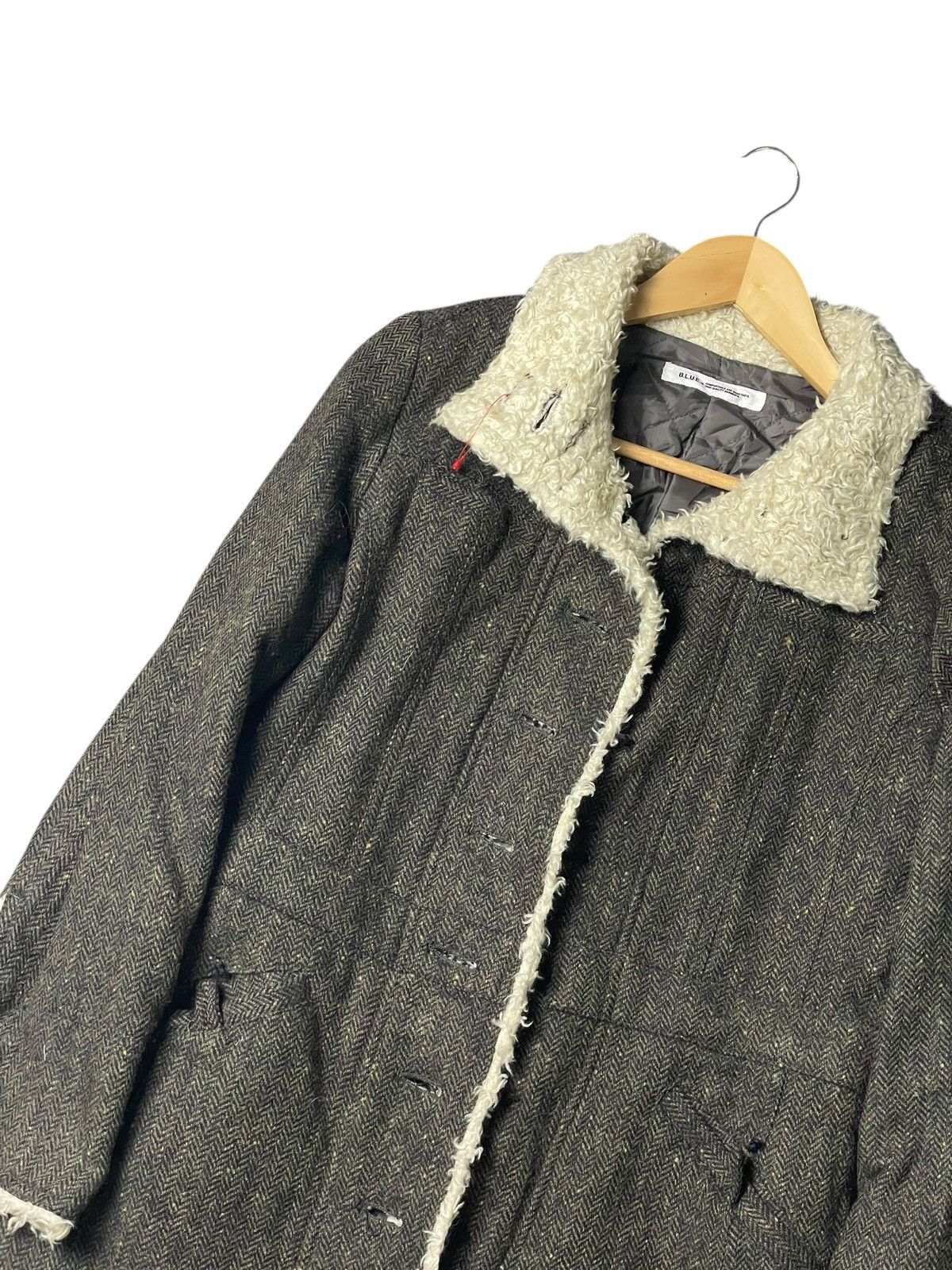 Japanese Brand × Vintage B.L.U.E Brand Fur-Lined Fashion Coat (98) Size US XXS / EU 40 - 2 Thumbnail