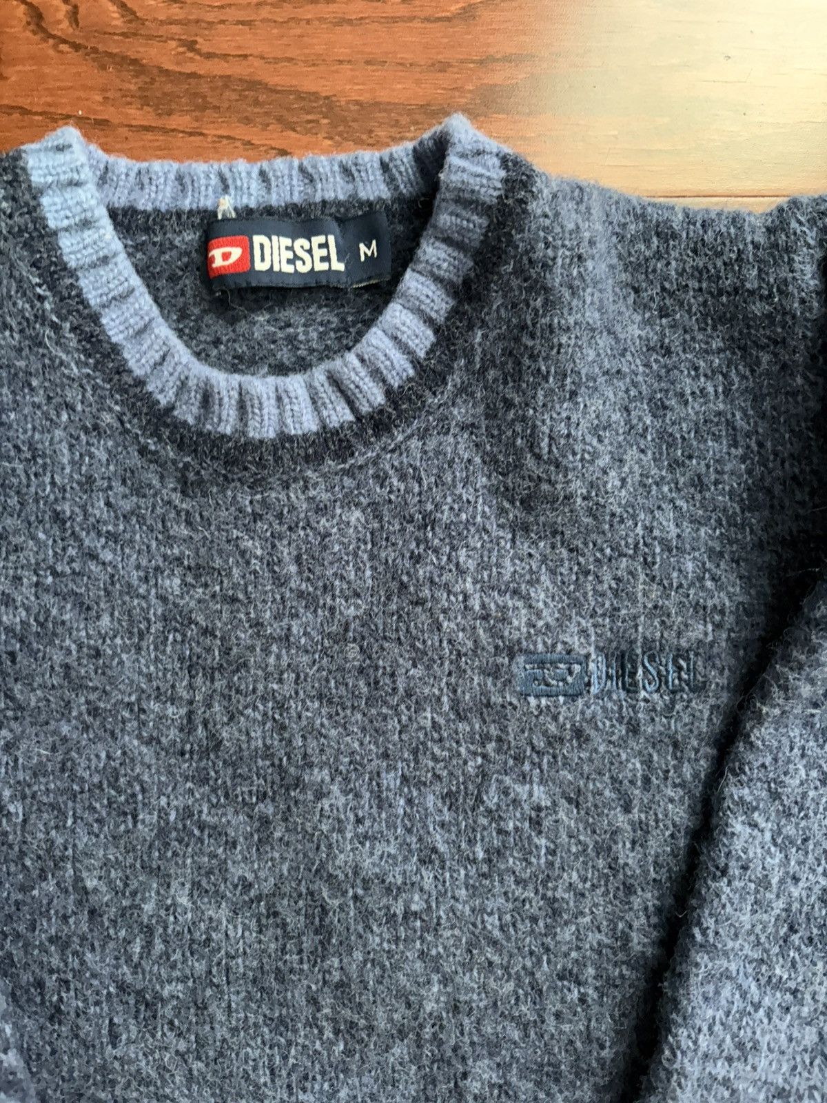 Diesel Diesel Vintage Blue Wool Sweater Size US S / EU 44-46 / 1 - 2 Thumbnail